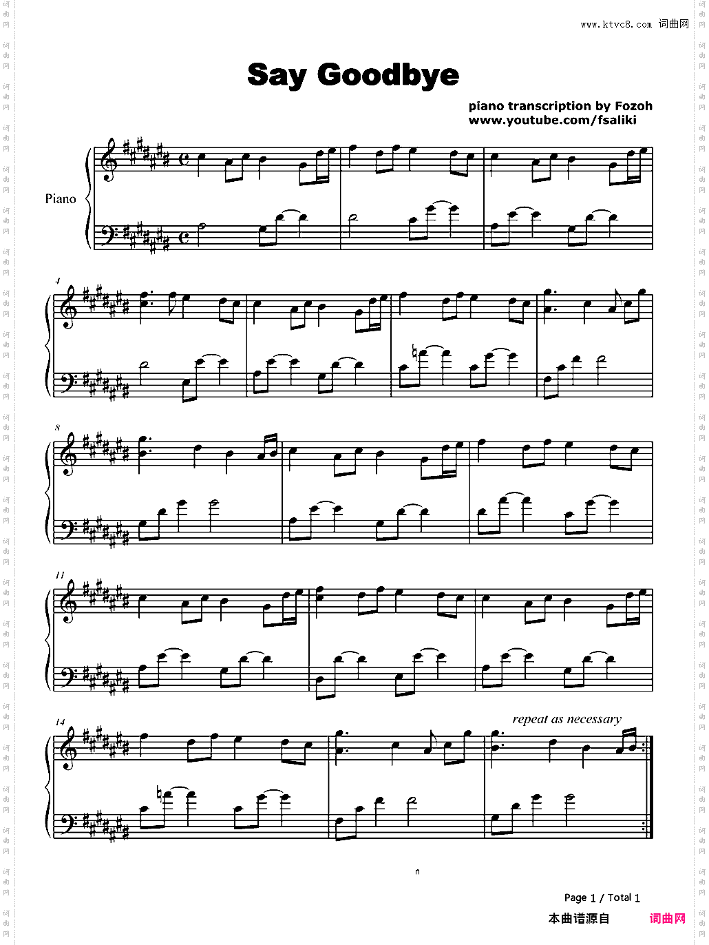 Say Goodbye-Chris Brown