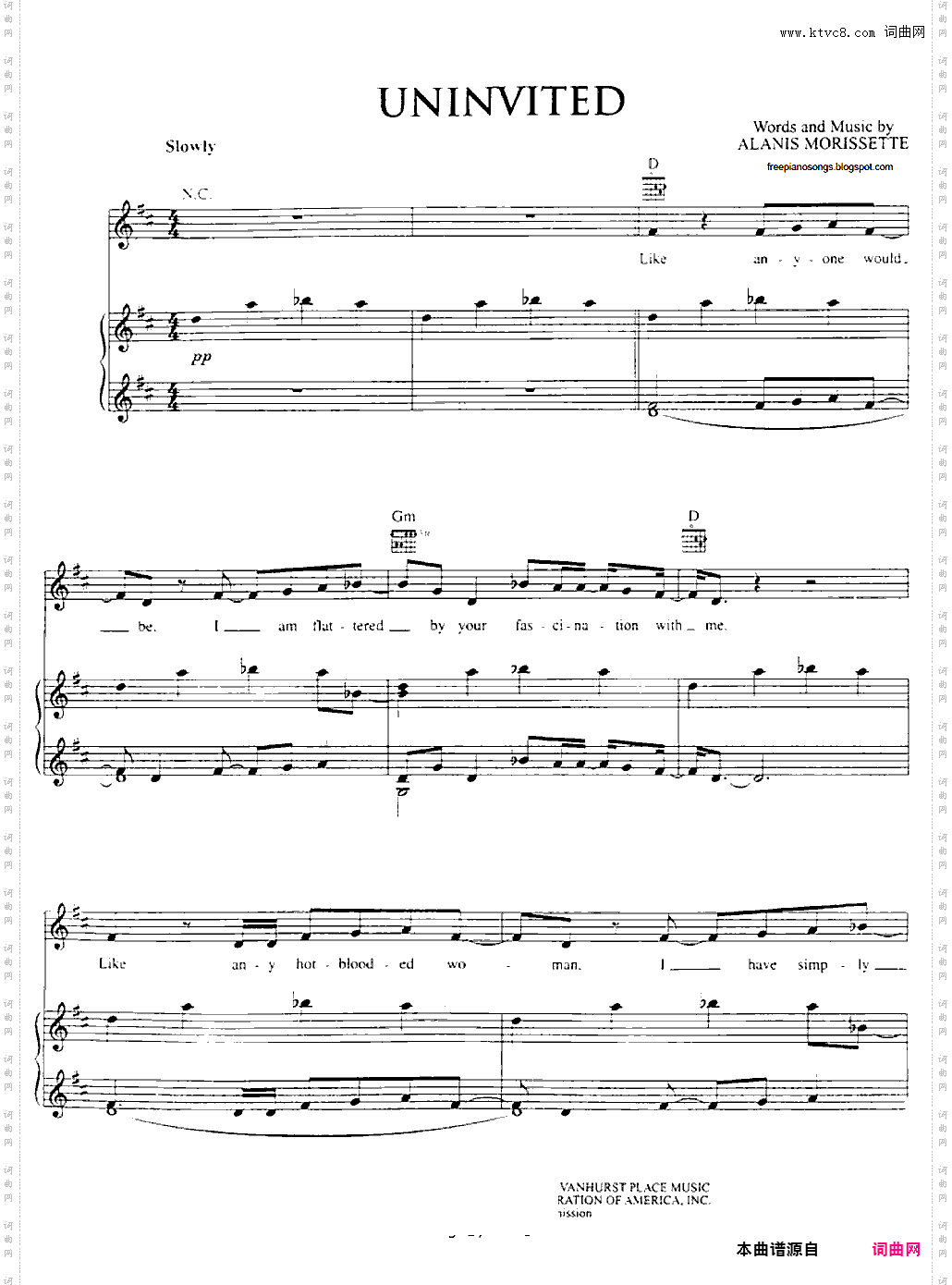 Uninvited-Alanis Morissette