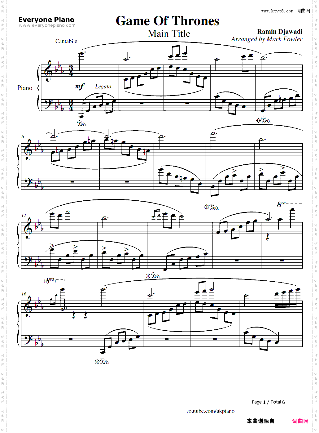 Game of Thrones-权力的游戏OST