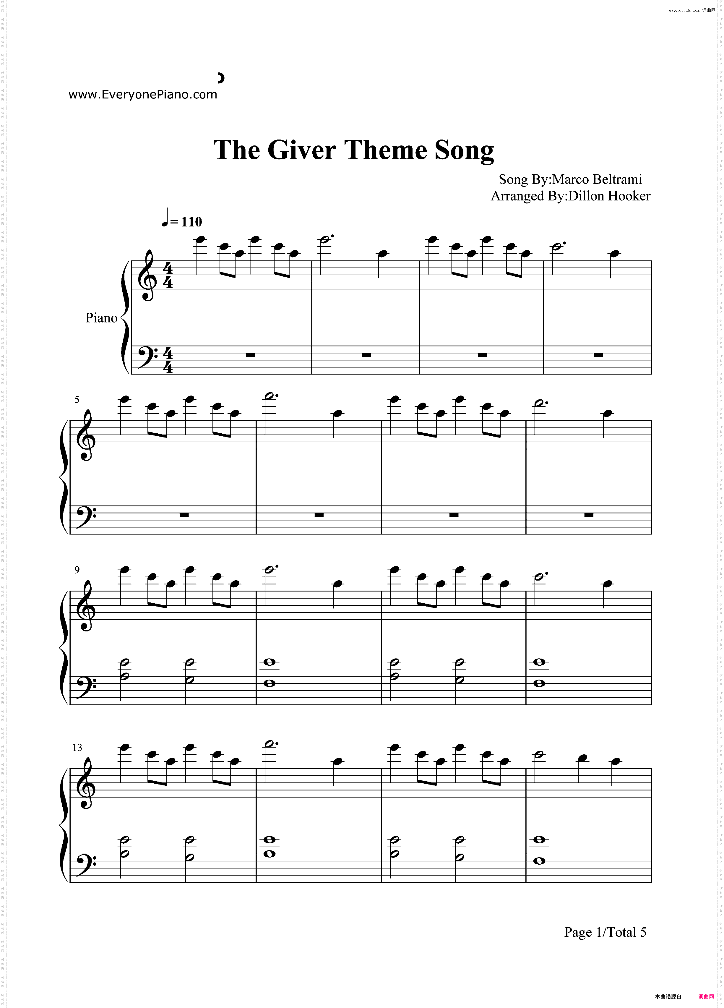 Rosemary's Song-The Giver主题曲