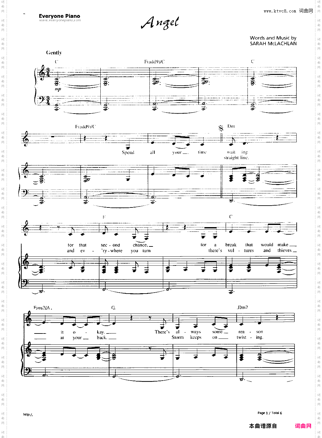 Angel-City Of Angels主题曲-Sarah McLachlan