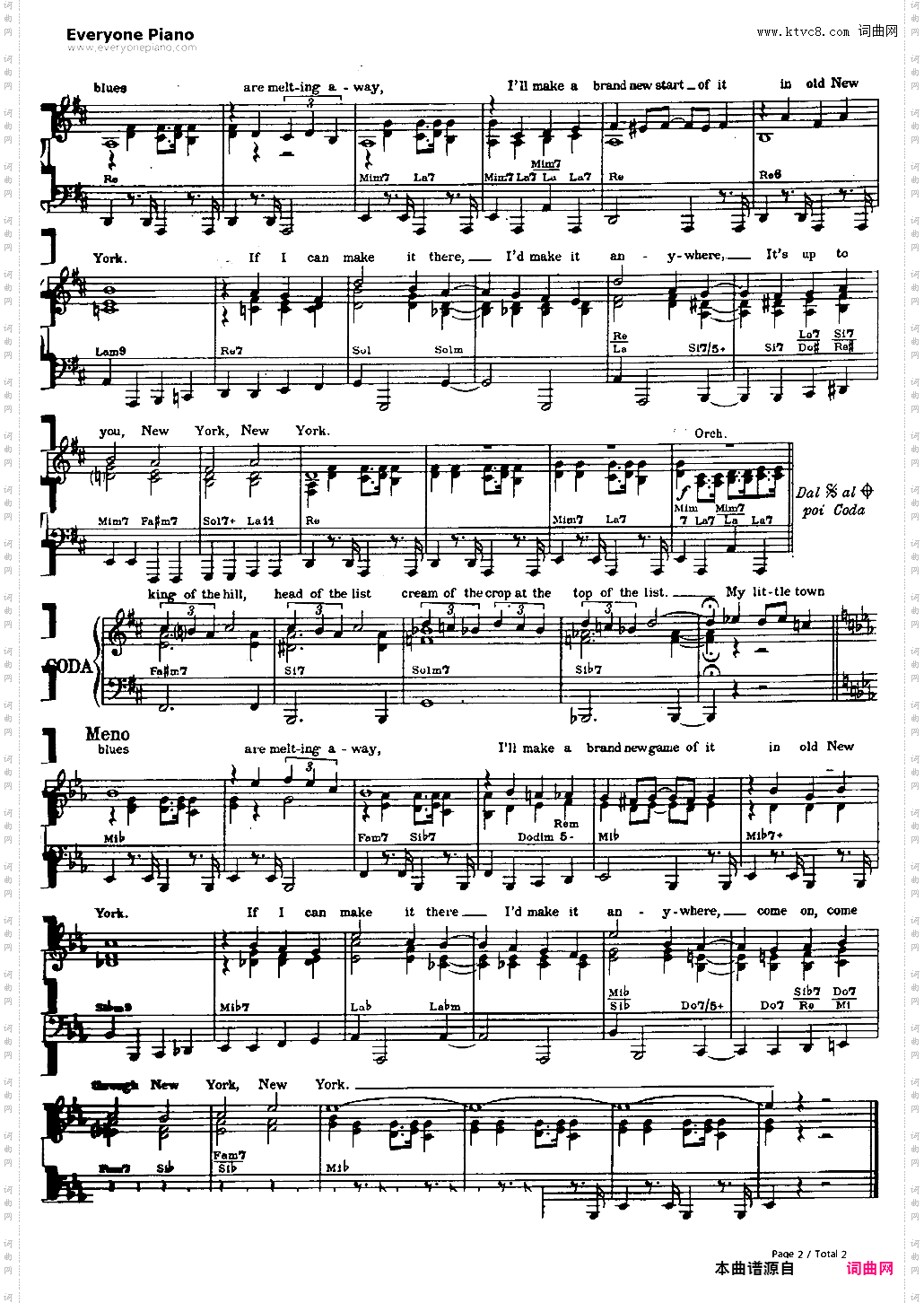 New York New York-纽约纽约-纽约纽约主题曲-Frank Sinatra
