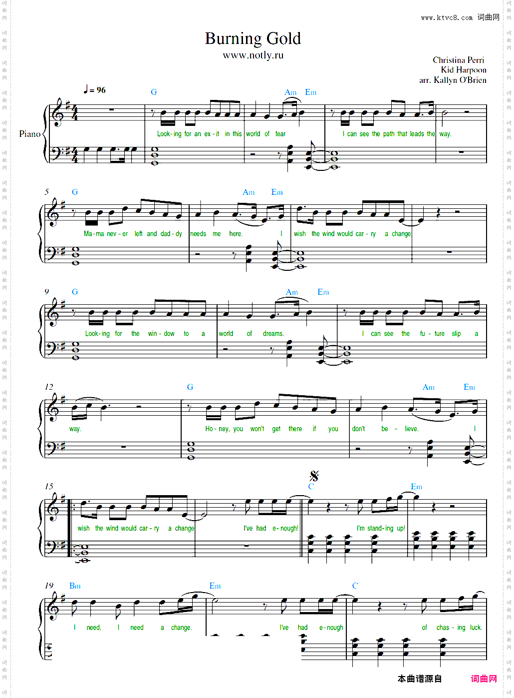 Burning Gold-Christina Perri