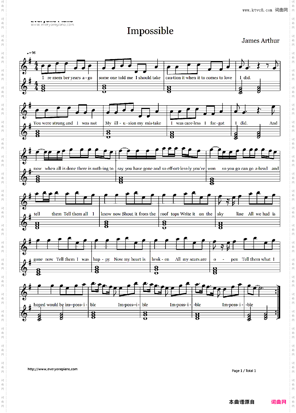 Impossible-James Arthur