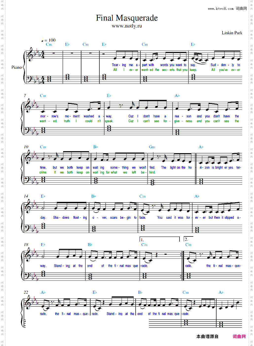 Final Masquerade-Linkin Park
