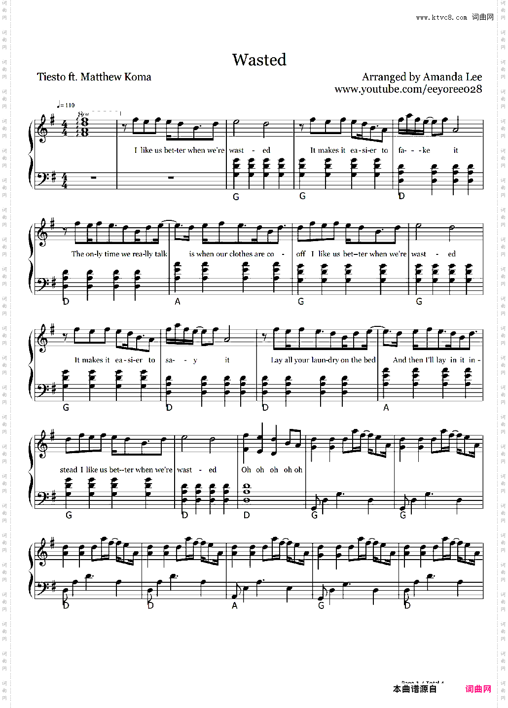 Wasted-Tiesto & Matthew Koma