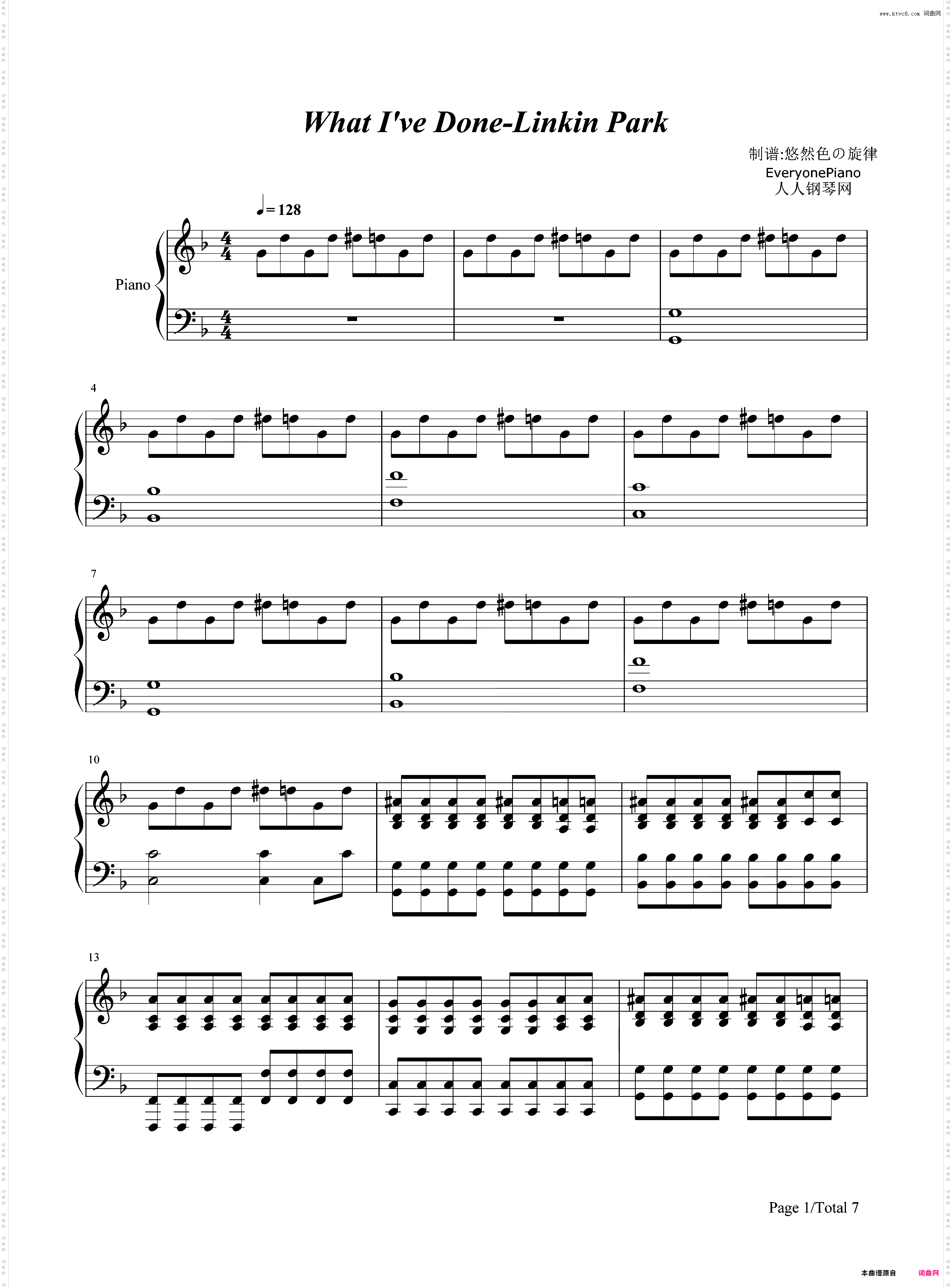 What I've Done-变形金刚1主题曲