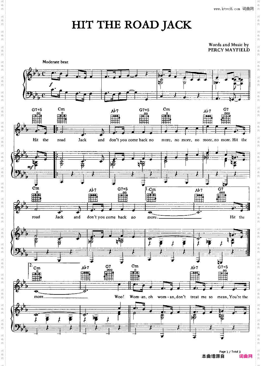 Hit the Road Jack-Ray Charles