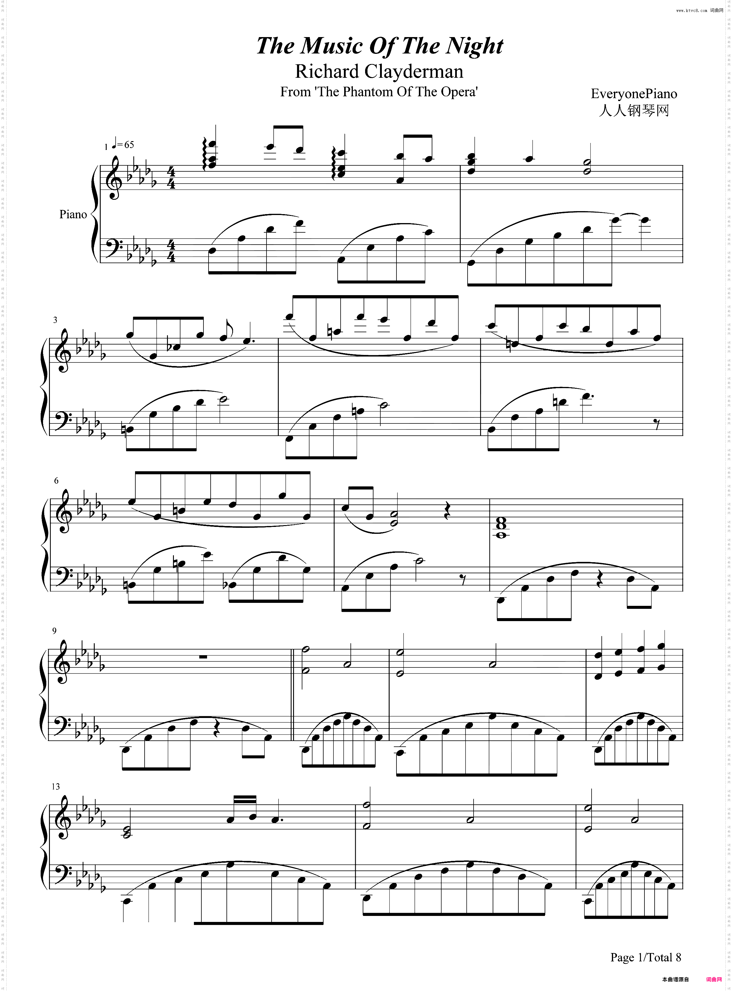 The Music of the Night-歌剧魅影OST