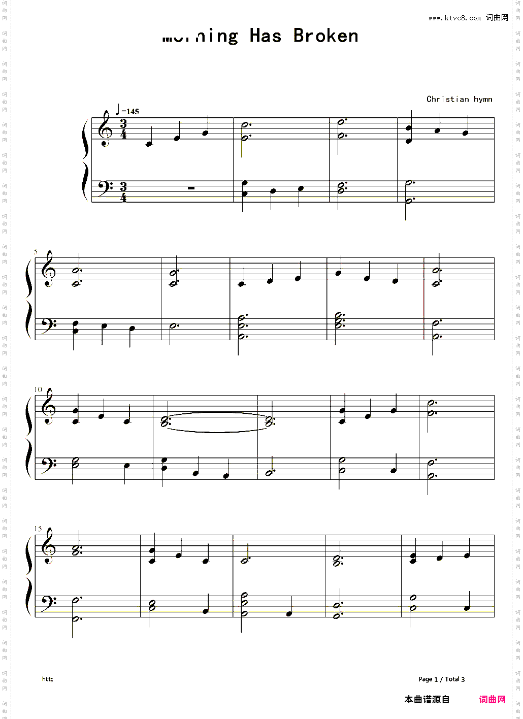 Morning Has Broken-Cat Stevens