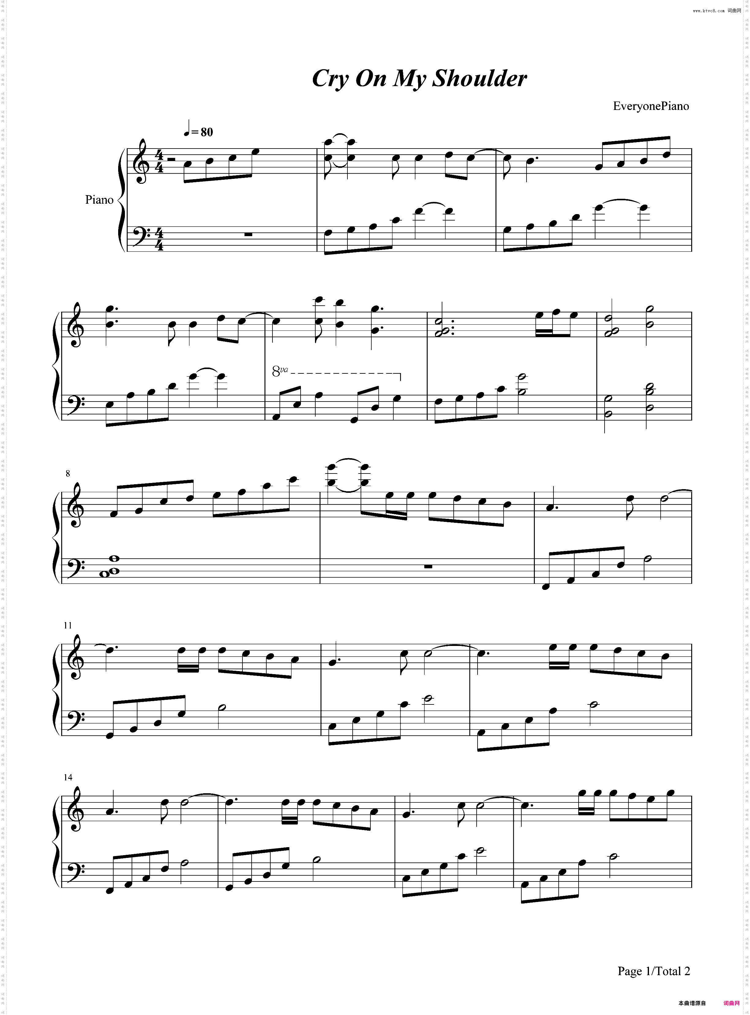 Cry On My Shoulder-Guns N' Roses