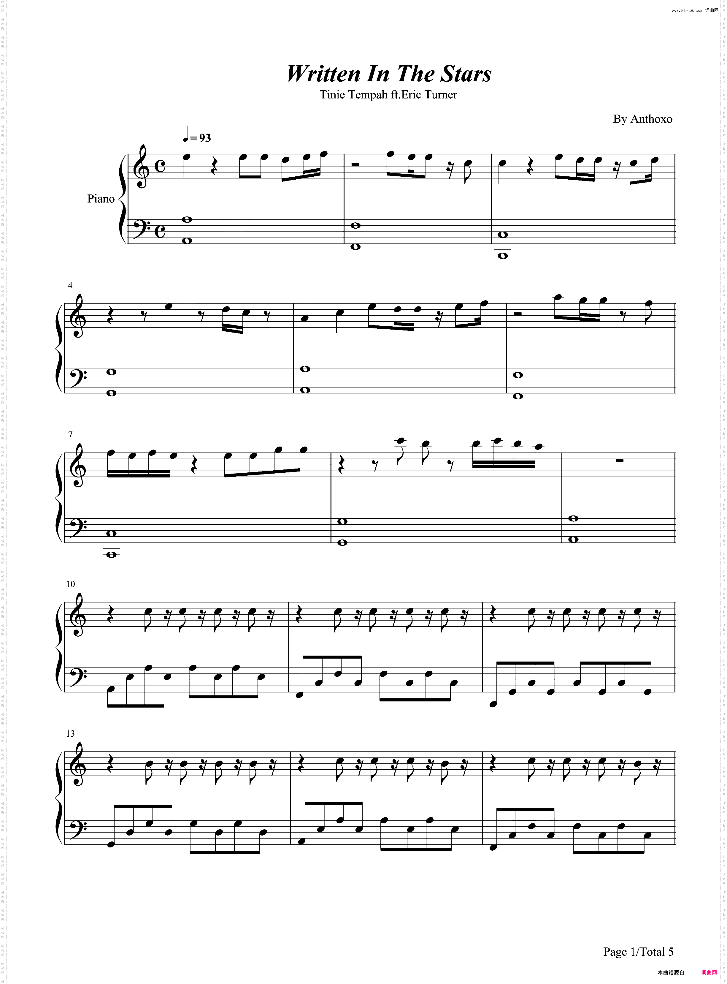 Written in the Stars-Tinie Tempah