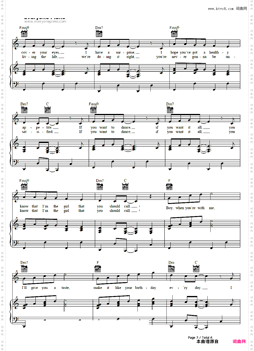 Birthday-Katy Perry_线谱版