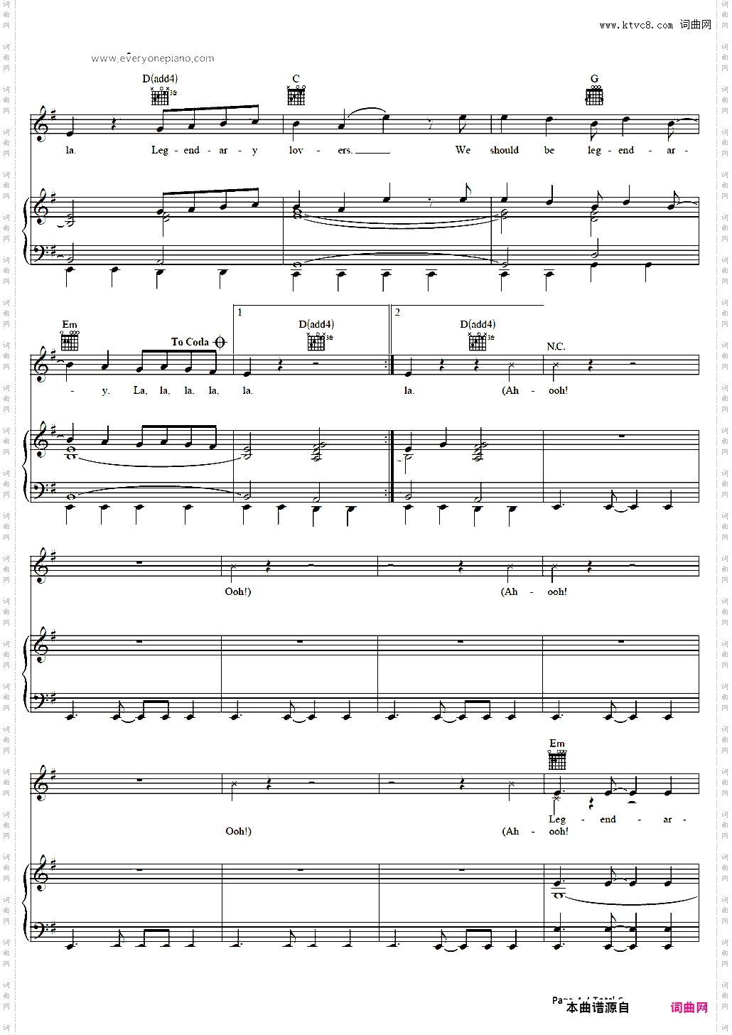 Legendary Lovers-Katy Perry