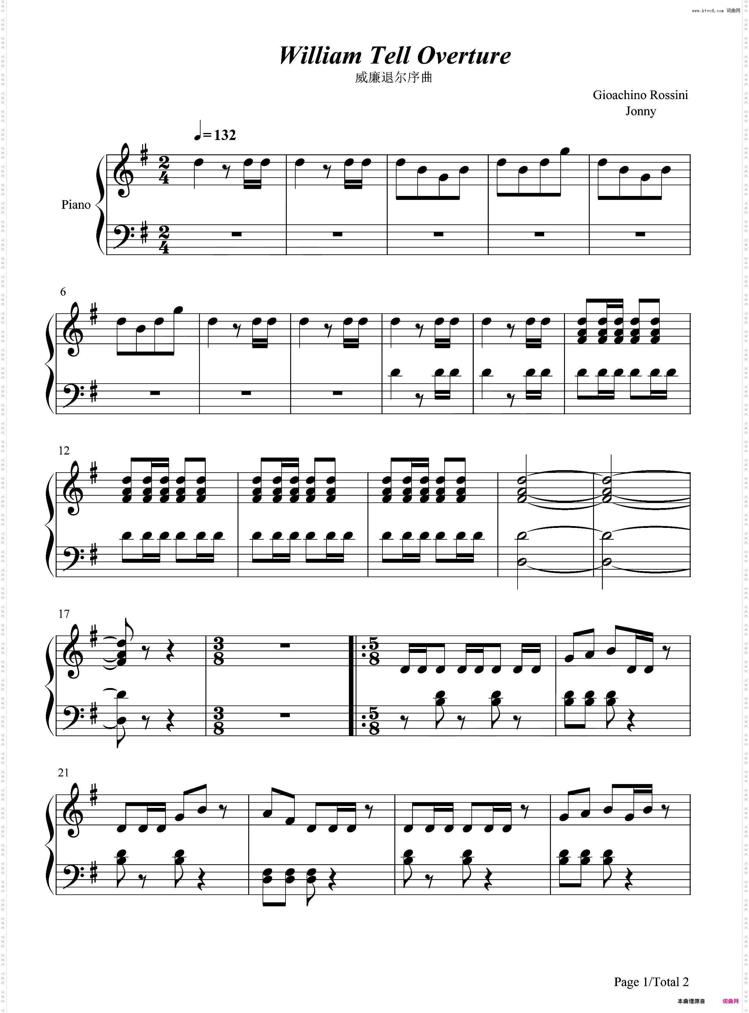 威廉退尔序曲-Gioachino Rossini