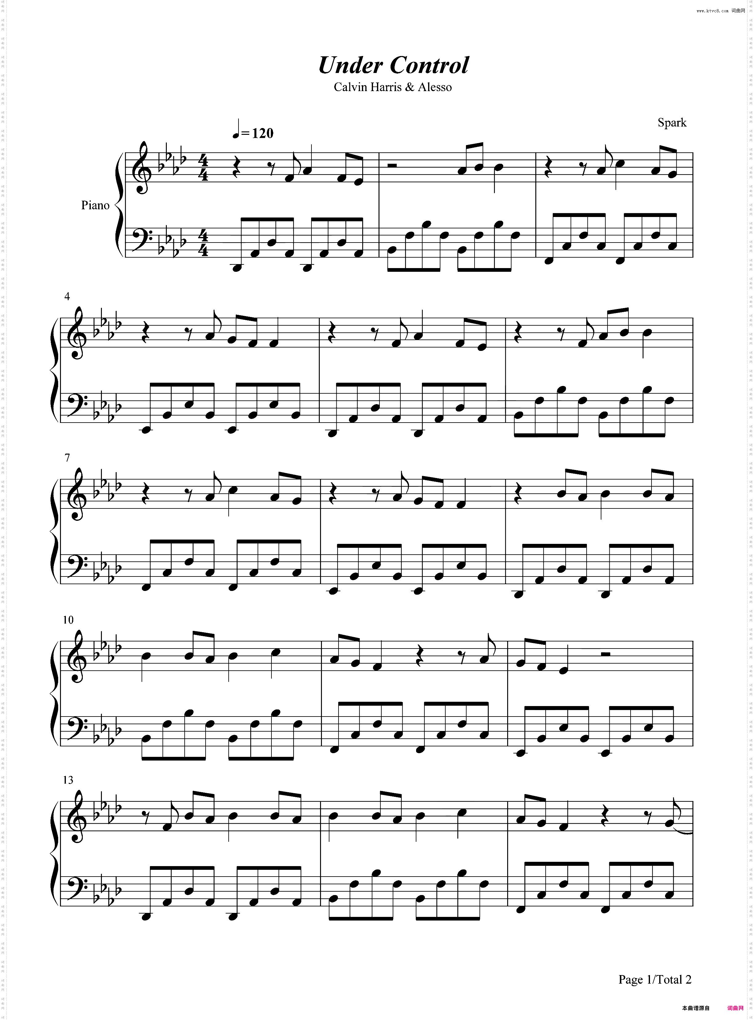 Under Control-Calvin Harris and Alesso