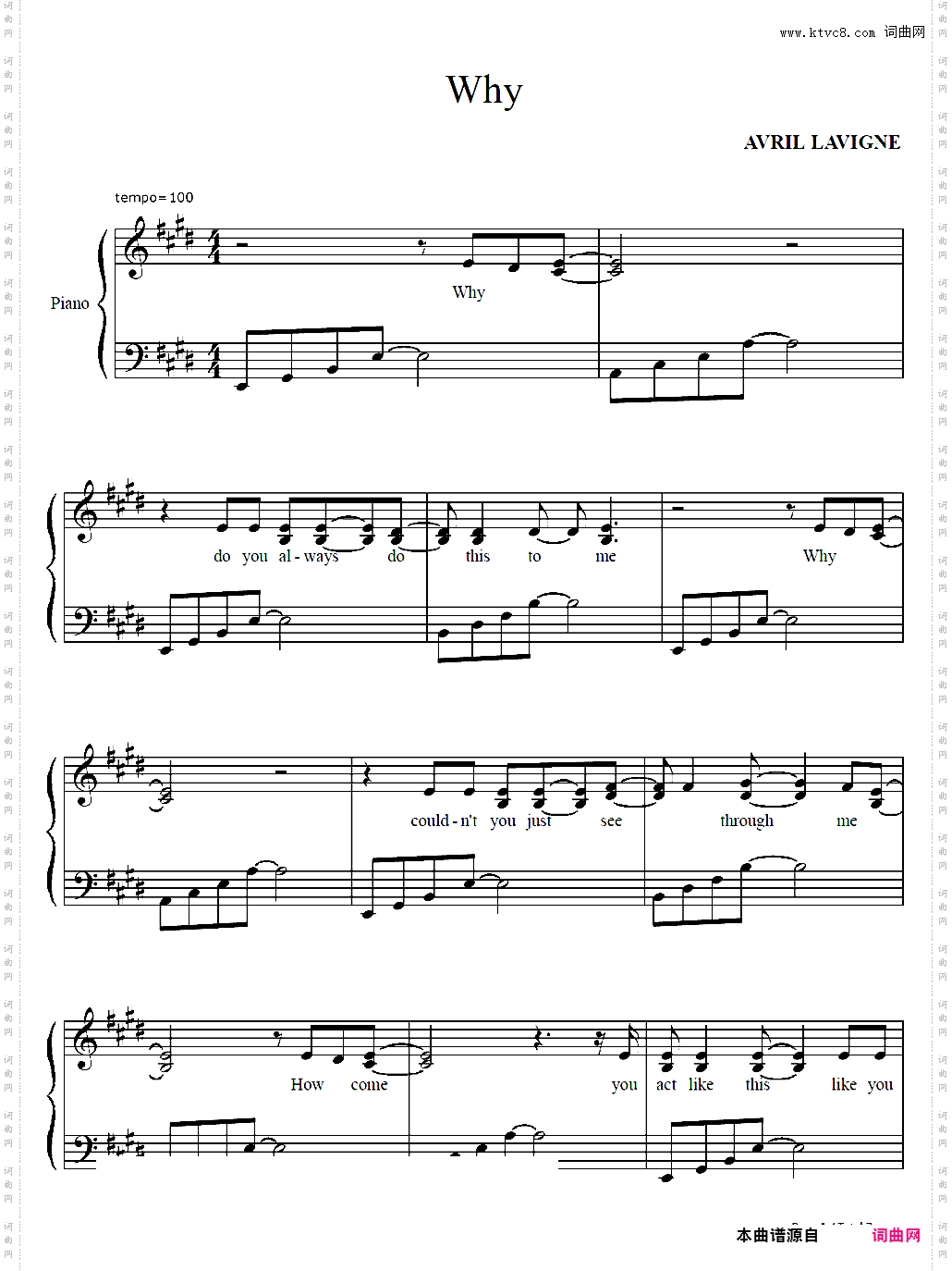 Why-艾薇儿Avril Lavigne