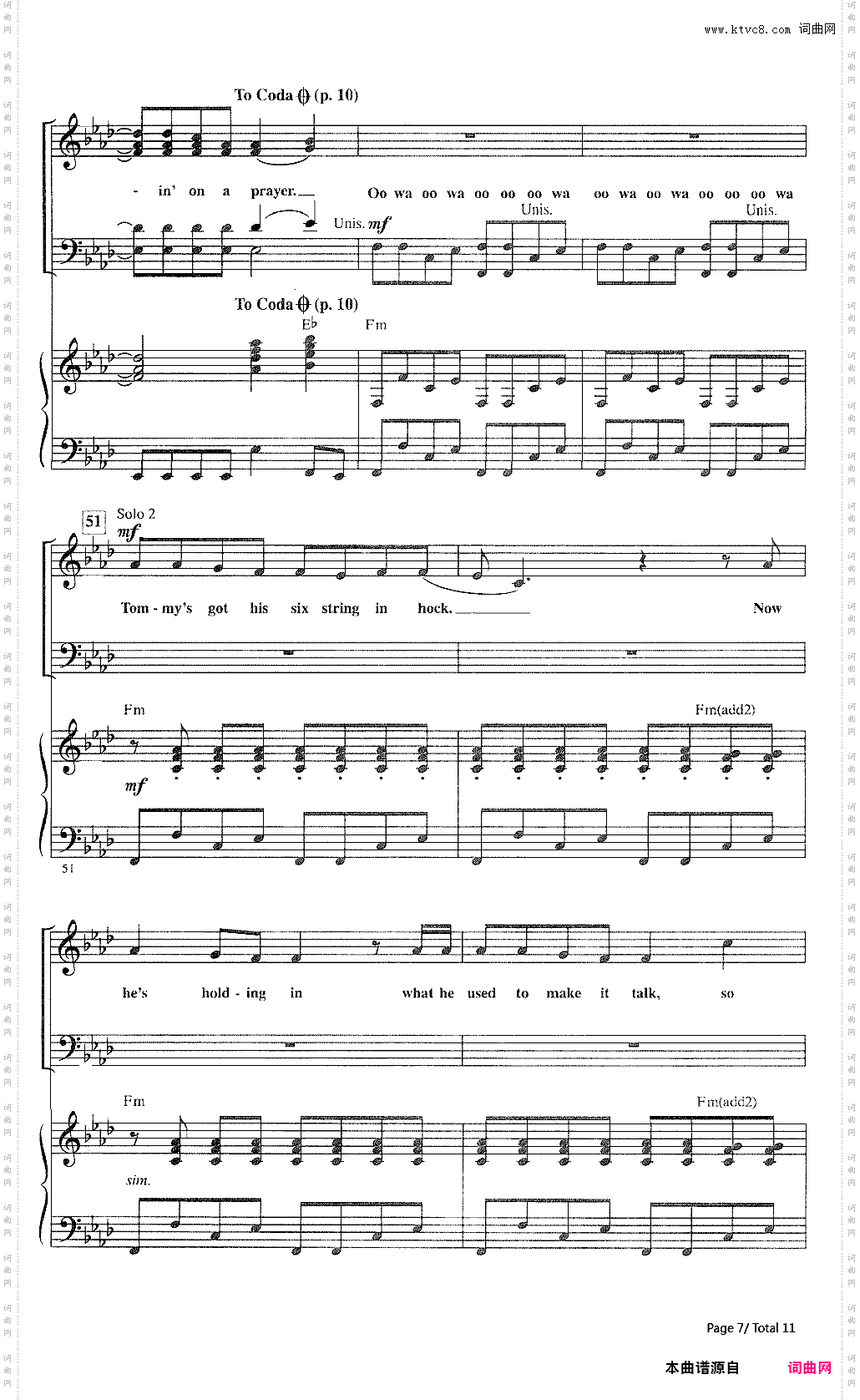 Livin' on a prayer-Bon Jovi