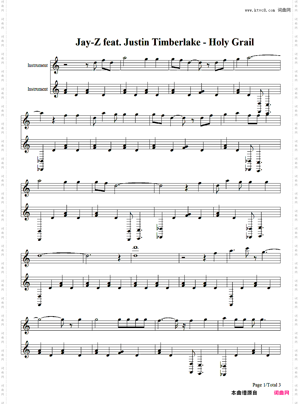 Holy Grail-Jay-Z/Justin Timberlake