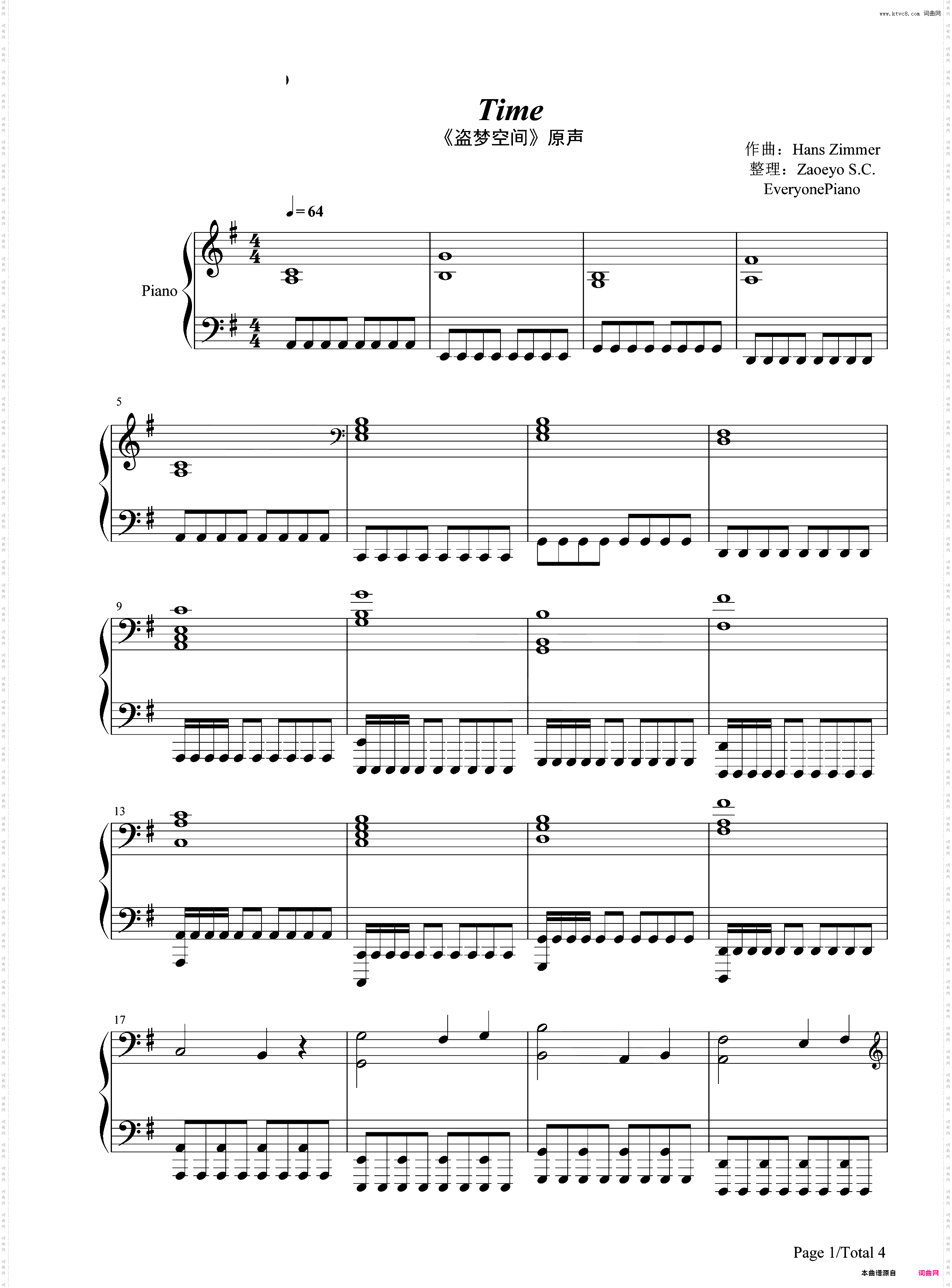 Time- 盗梦空间-Inception OST