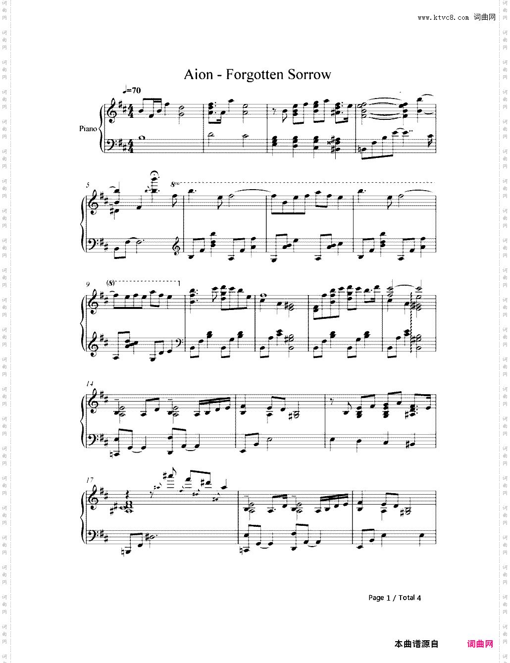 Forgotten Sorrow-Aion-永恒之塔