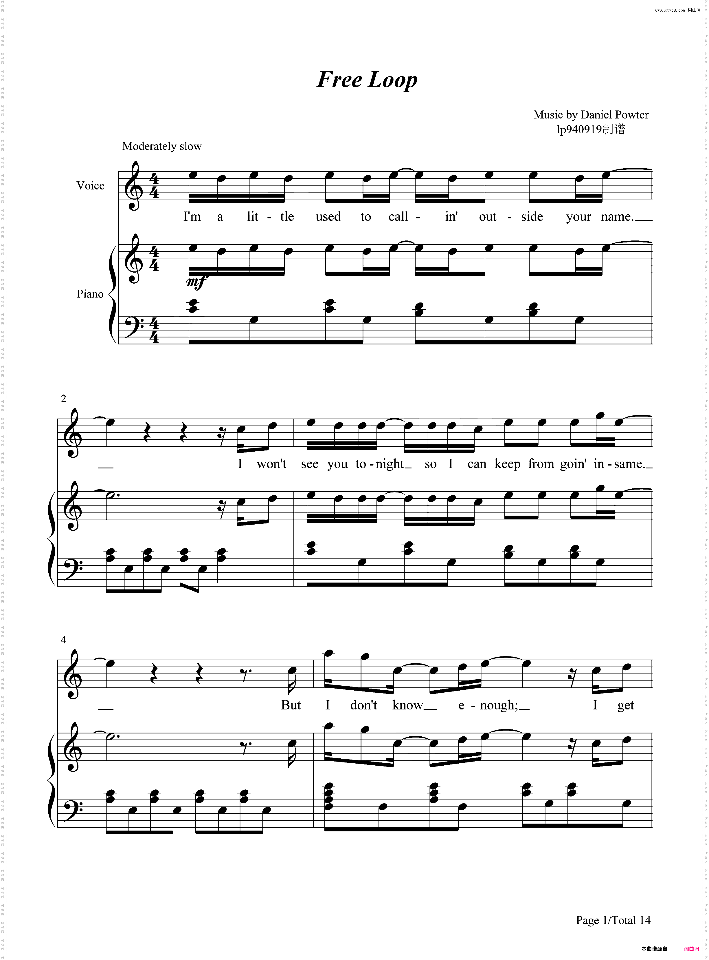 Free Loop欧美经典-丹尼尔·波特