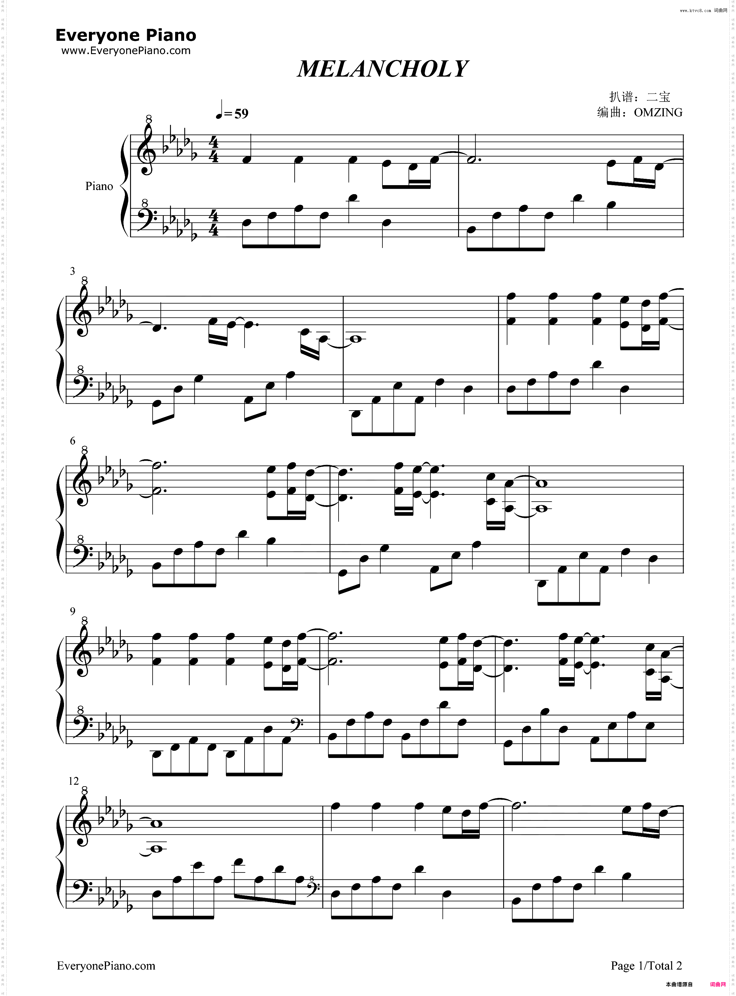 MELANCHOLY-OMZING