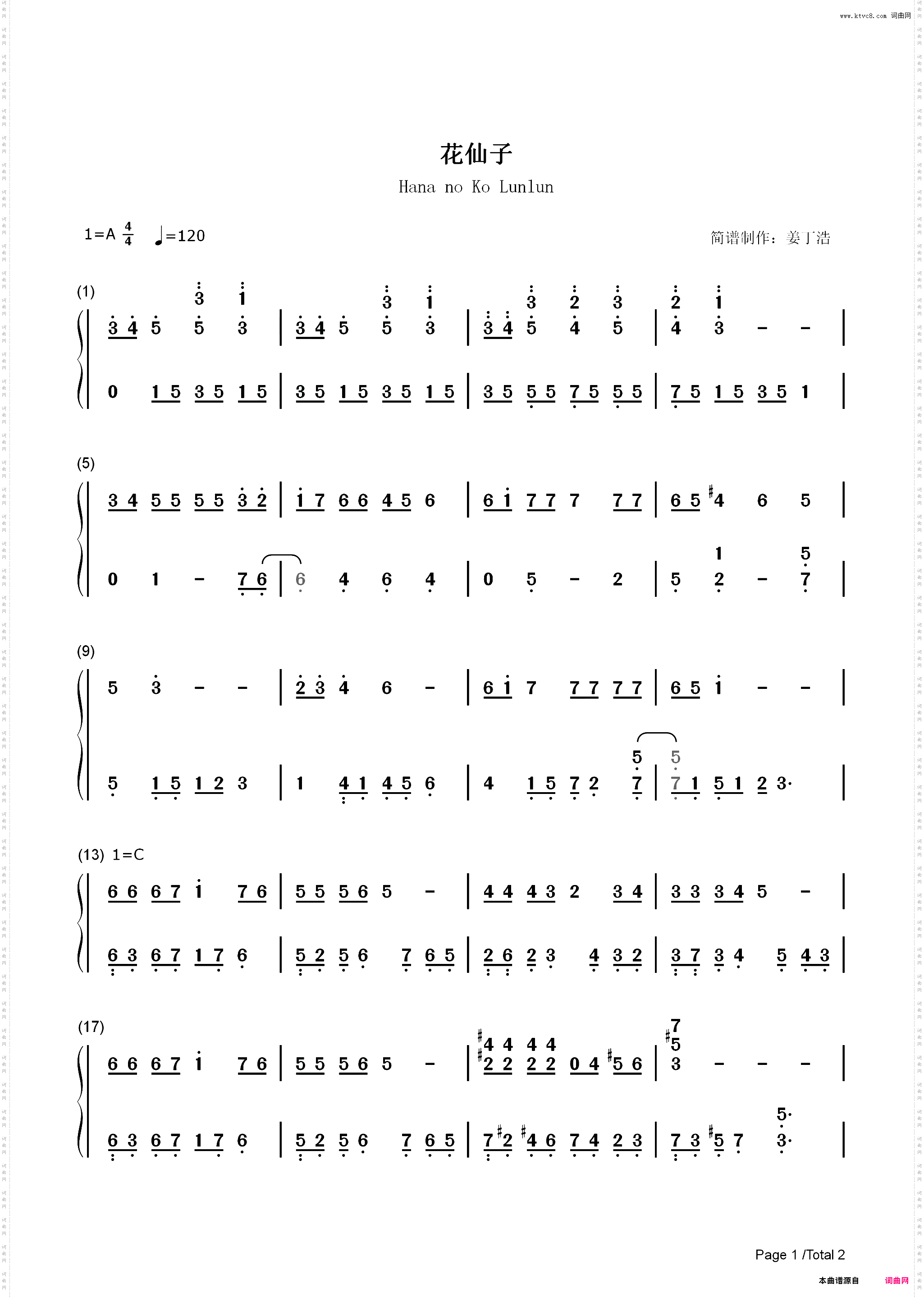 花仙子之歌-花の子ルンルン