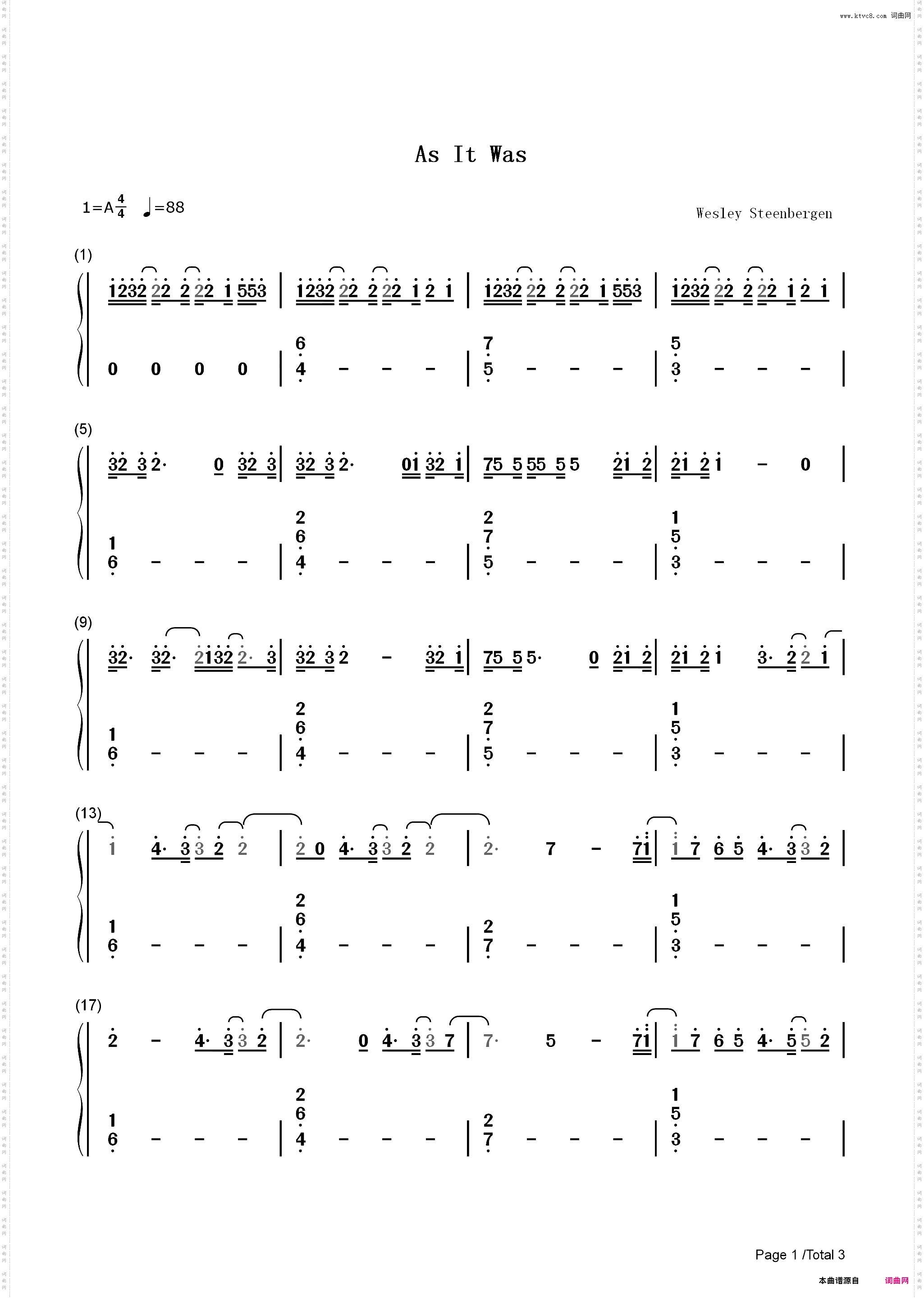 As It Was-Harry Styles