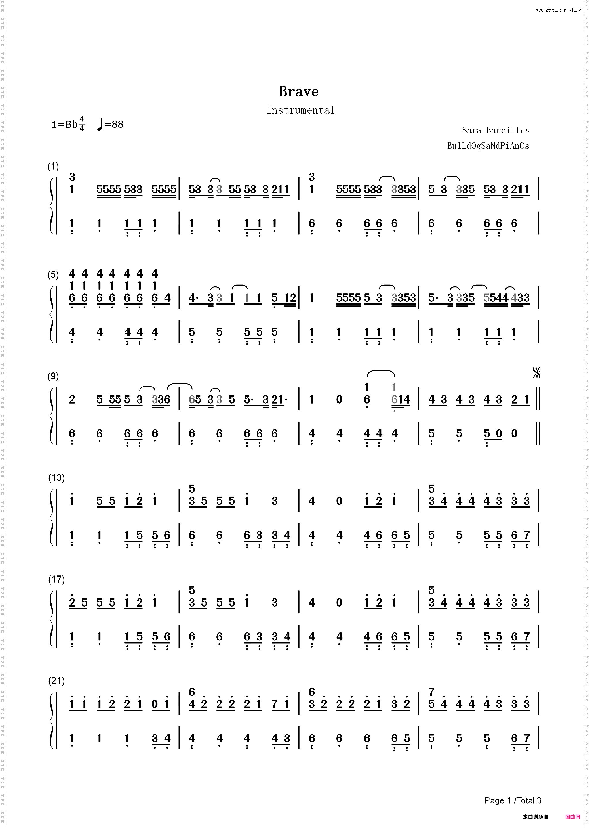 Brave-Sara Bareilles