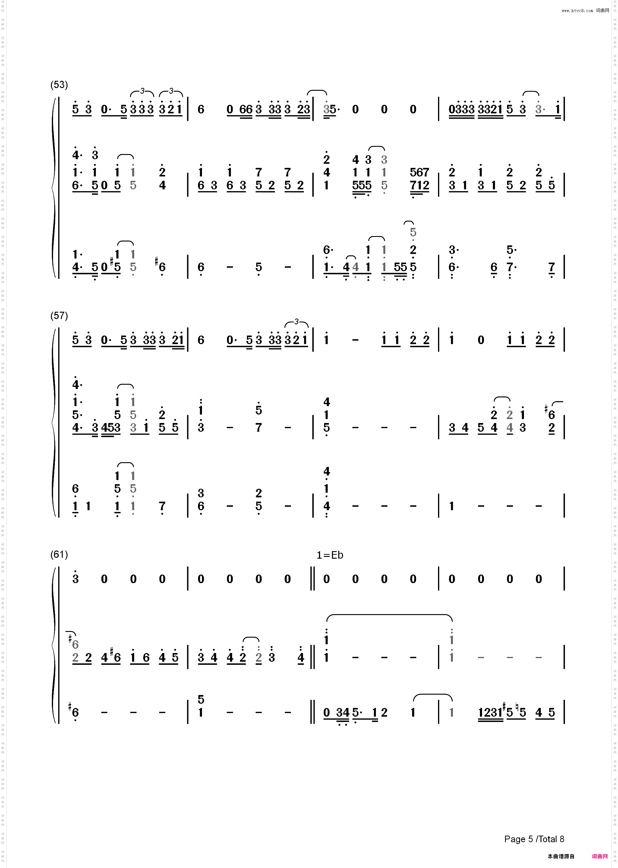 One Last Time-汉密尔顿OST_简谱版