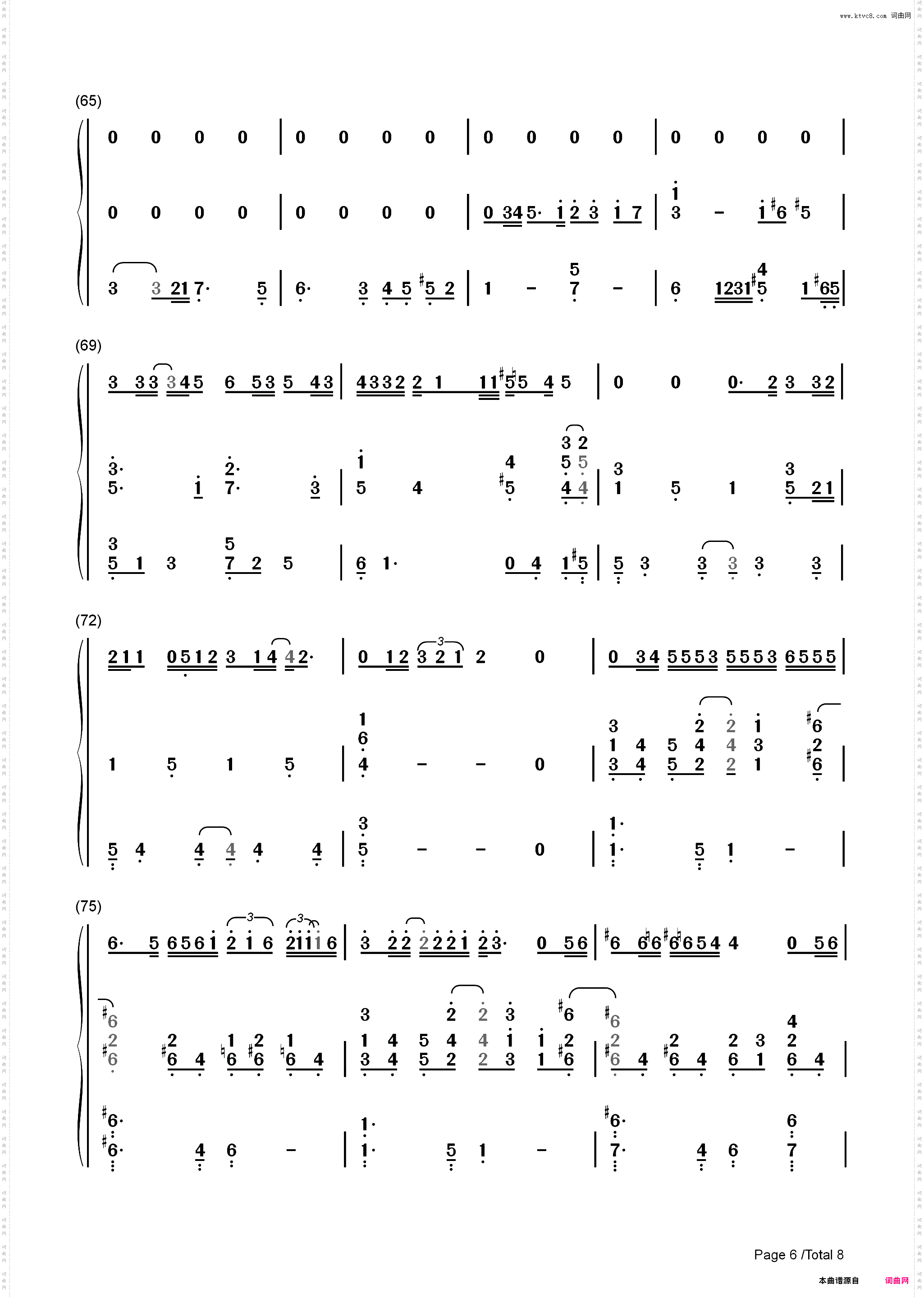 One Last Time-汉密尔顿OST_简谱版