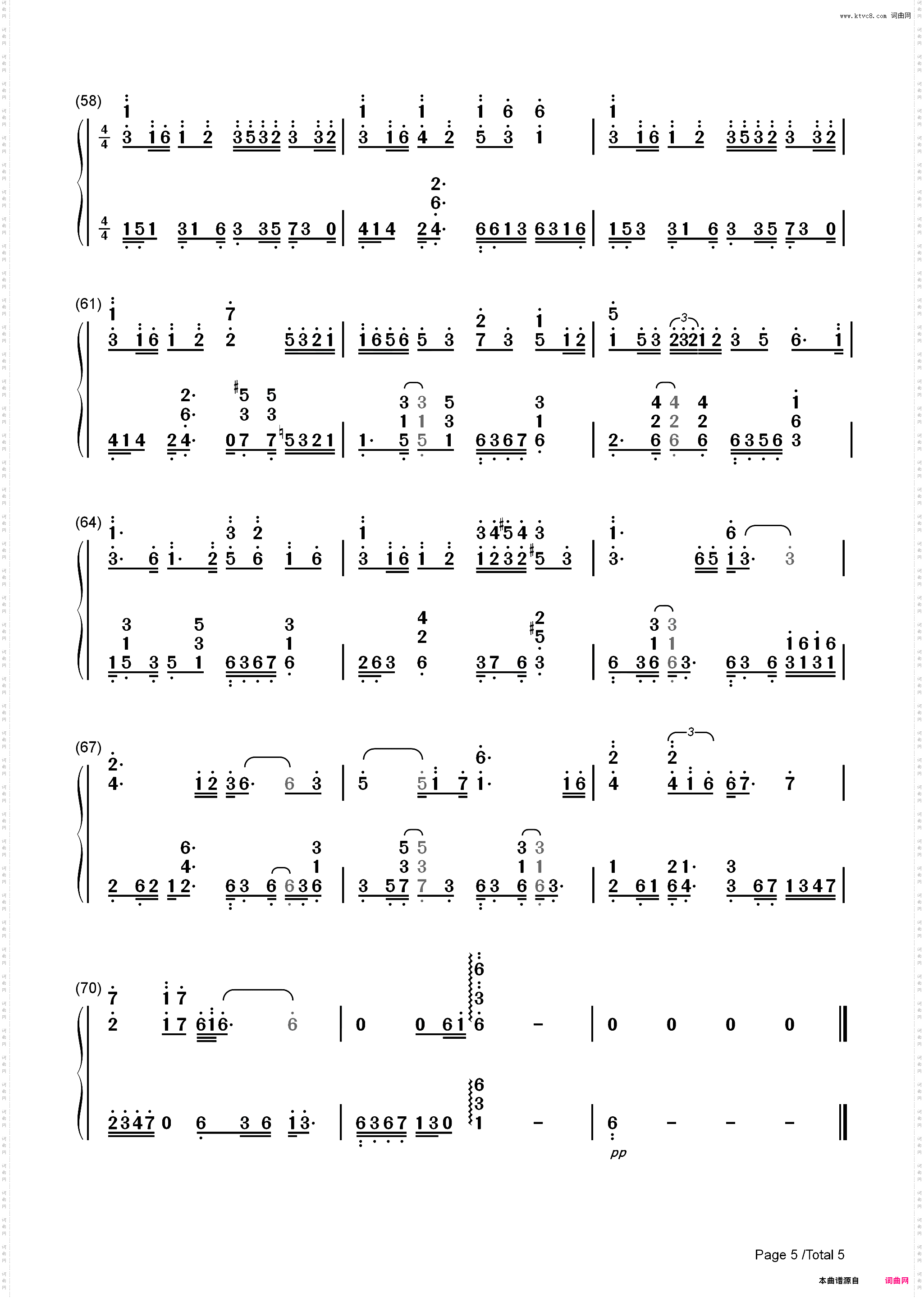 好春光-春光灿烂猪八戒主题曲_简谱版
