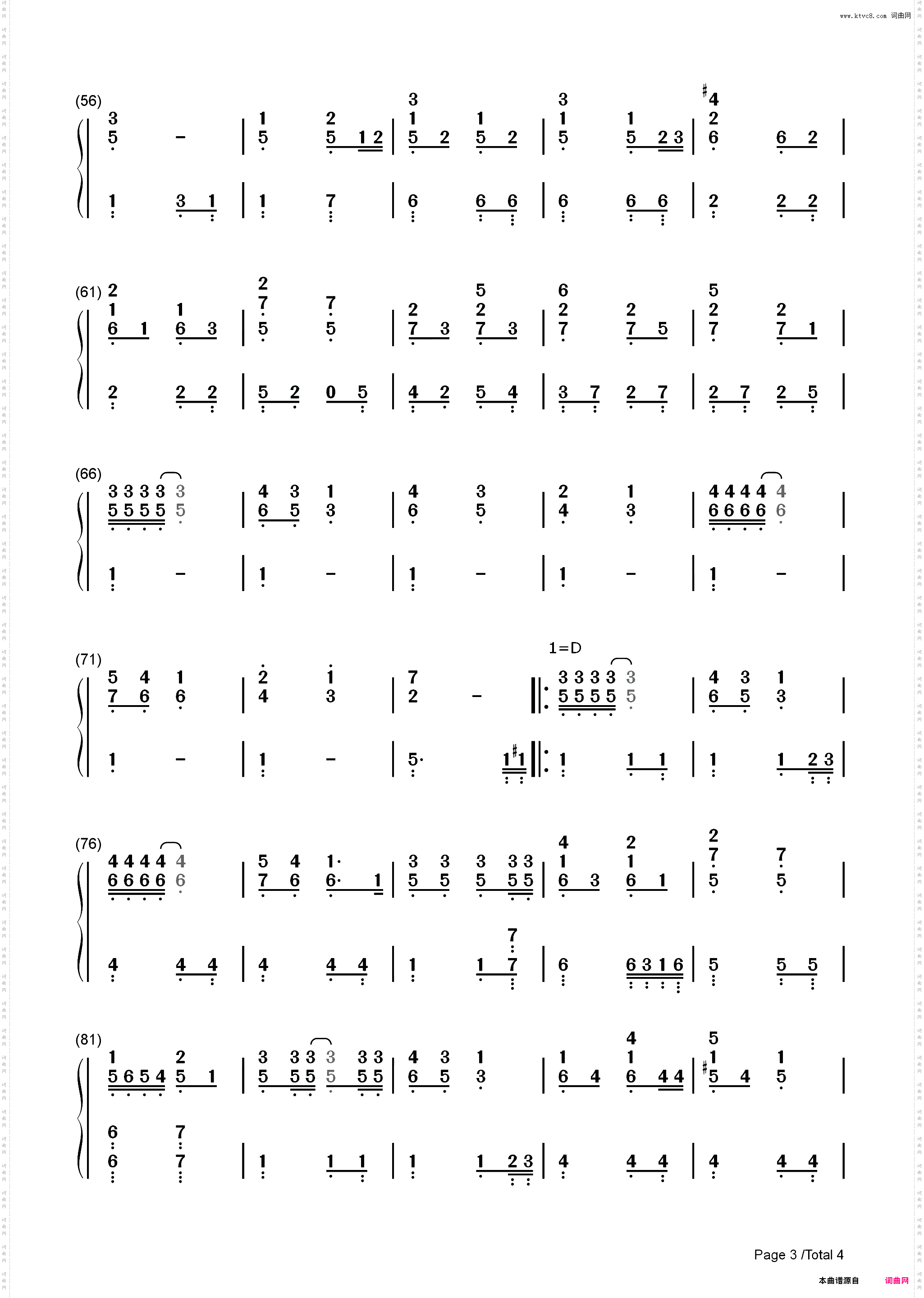 Christmas Time-Bryan Adams_简谱版