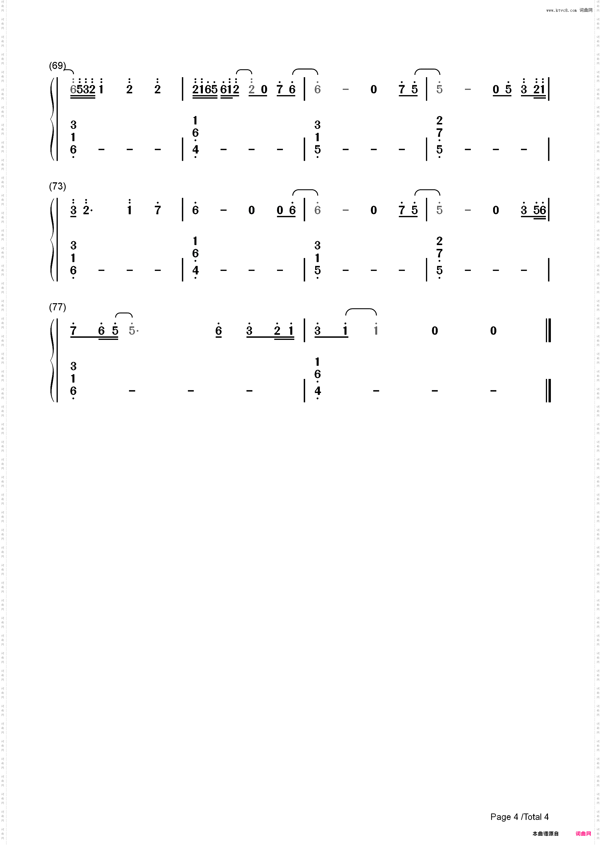 Love Not War The Tampa Beat-抖音热门背景音乐_简谱版