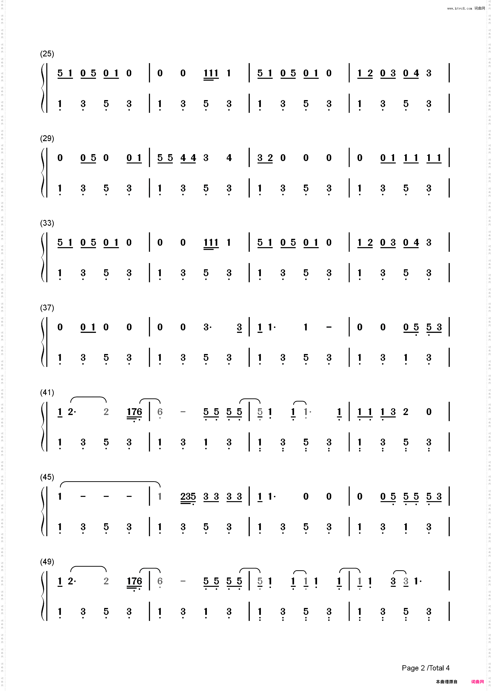 Mirrorball-Taylor Swift_简谱版