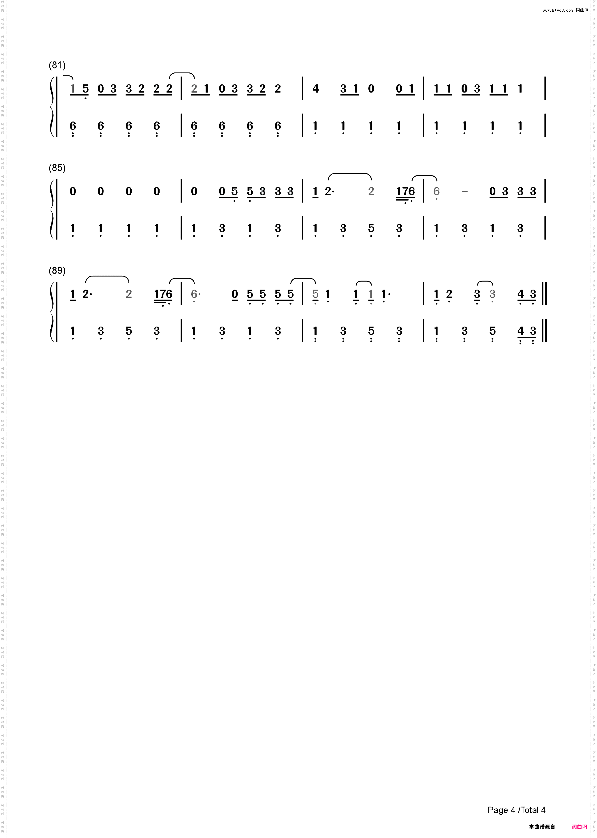 Mirrorball-Taylor Swift_简谱版