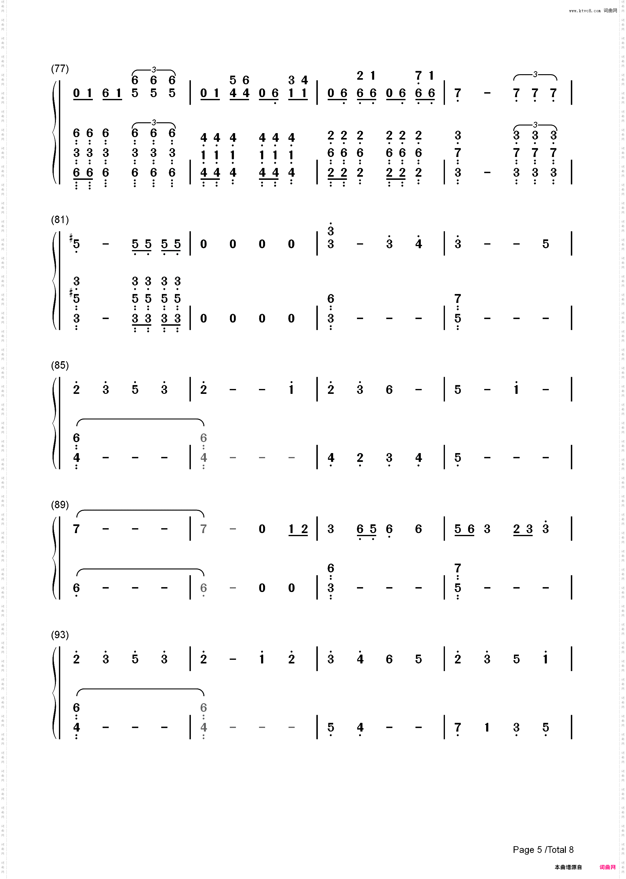 Jump-Two Steps From Hell_简谱版