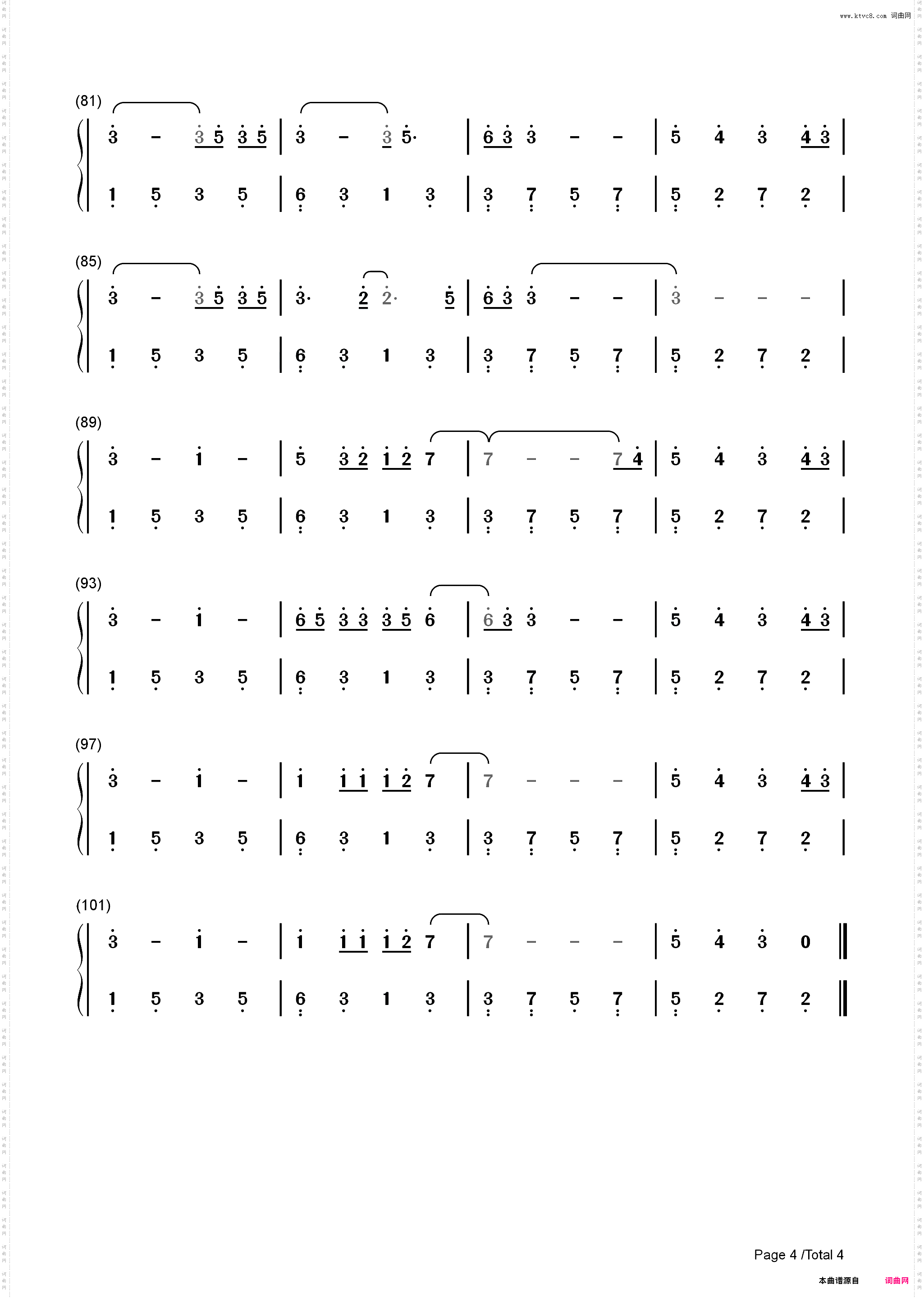 Save Your Tears-The Weeknd_简谱版