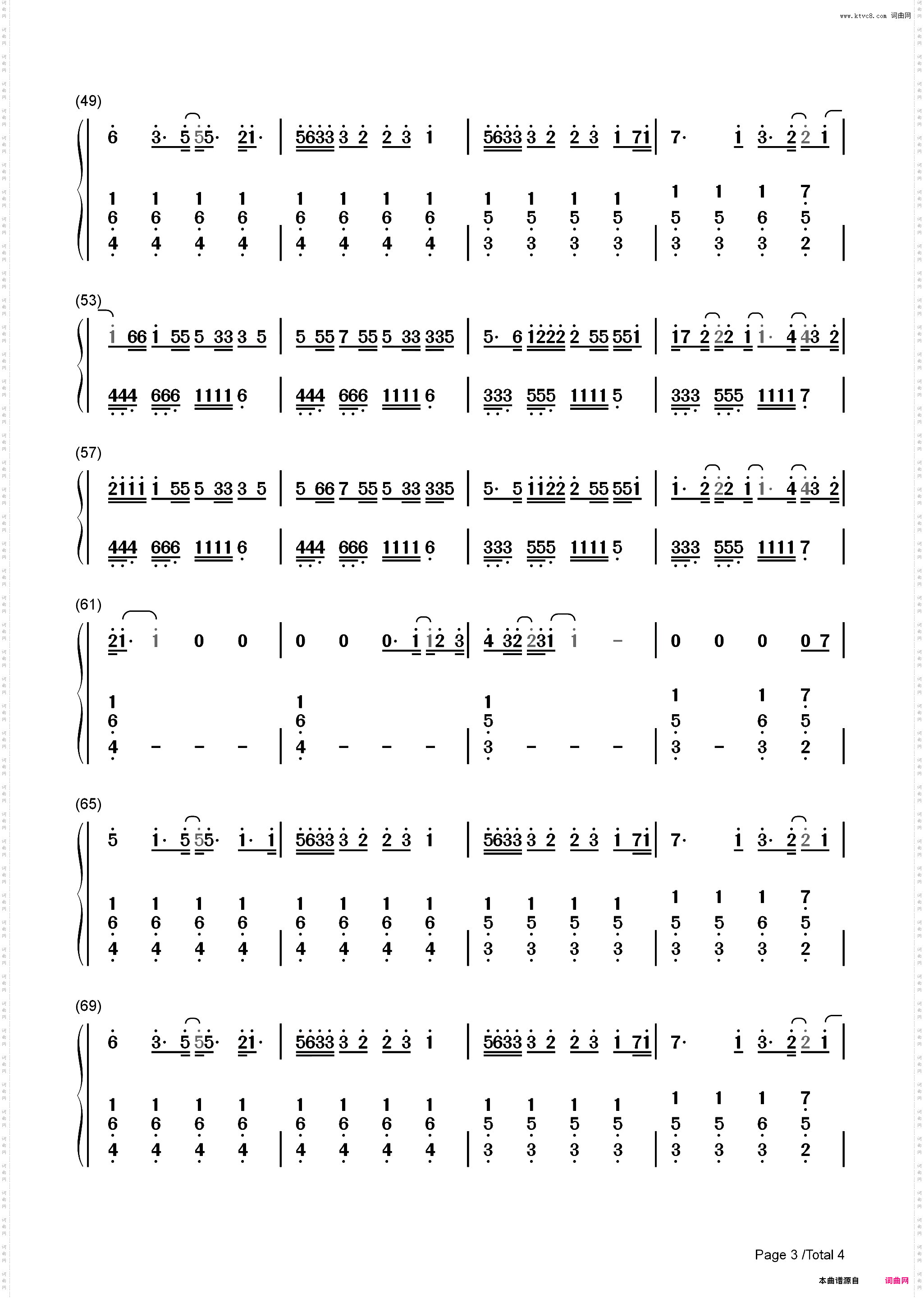 Nobodys Love-Maroon 5_简谱版