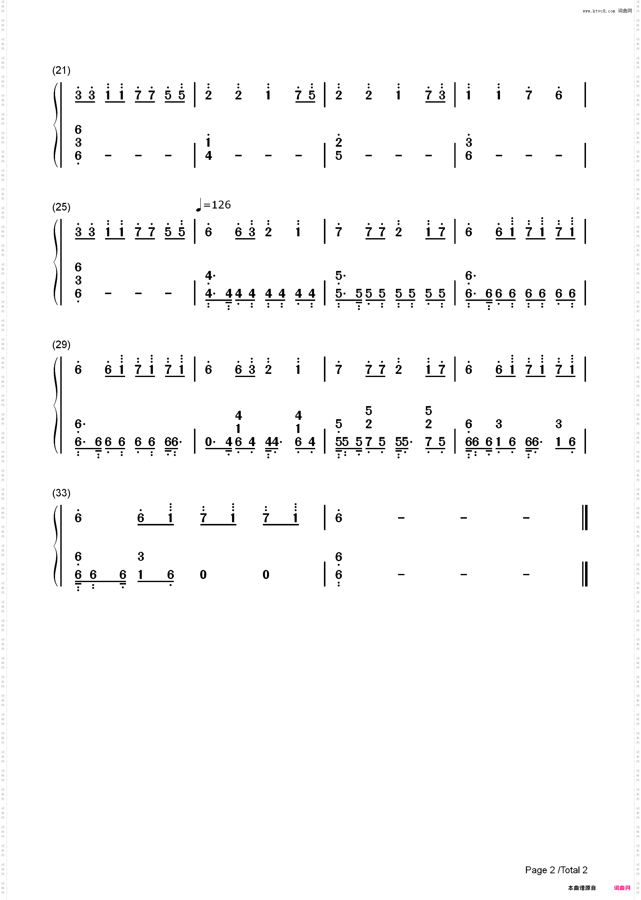 人间兵器-游戏音乐改编版_简谱版