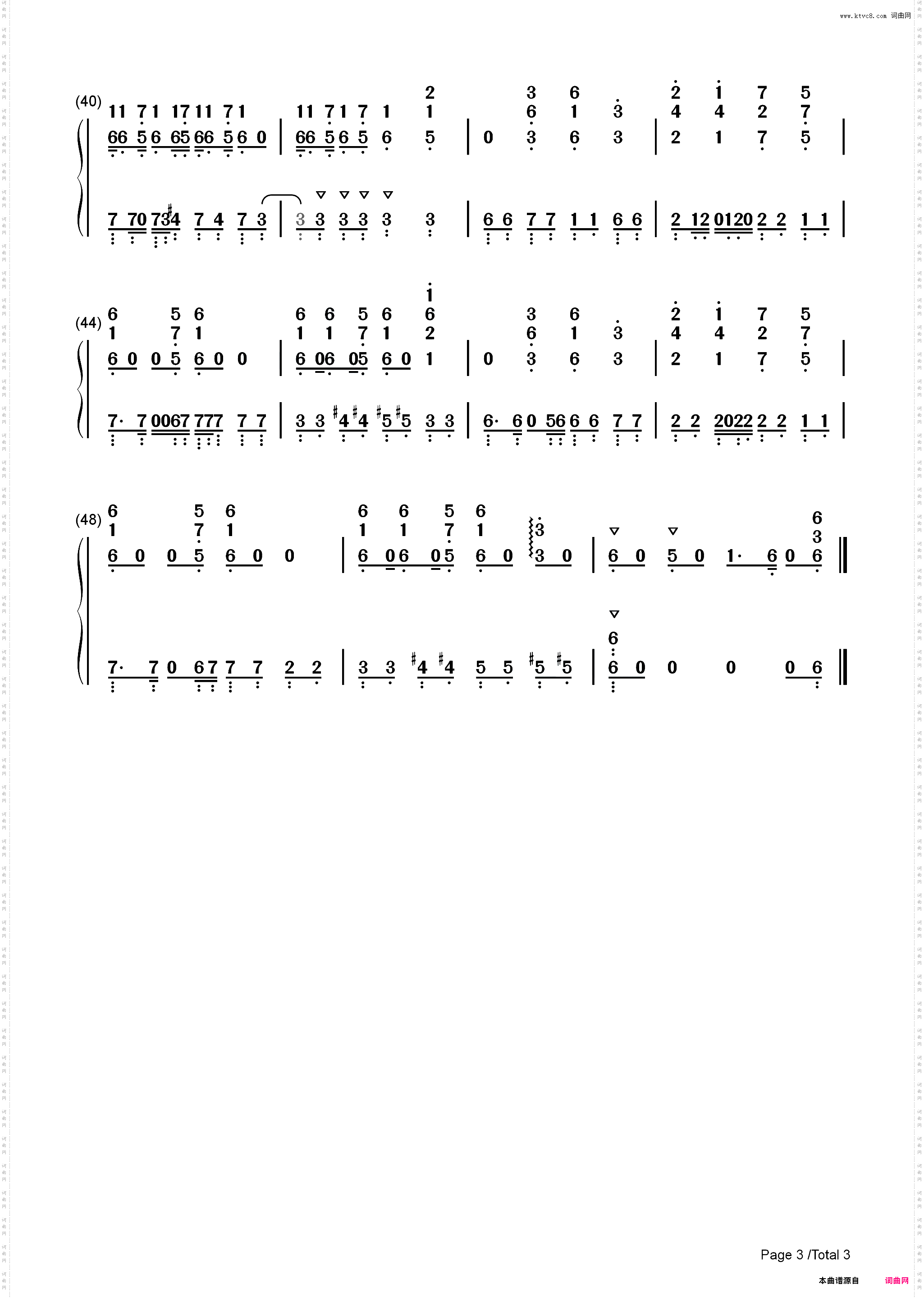 ナナナナナナナ-游戏王SEVENS片头曲_简谱版