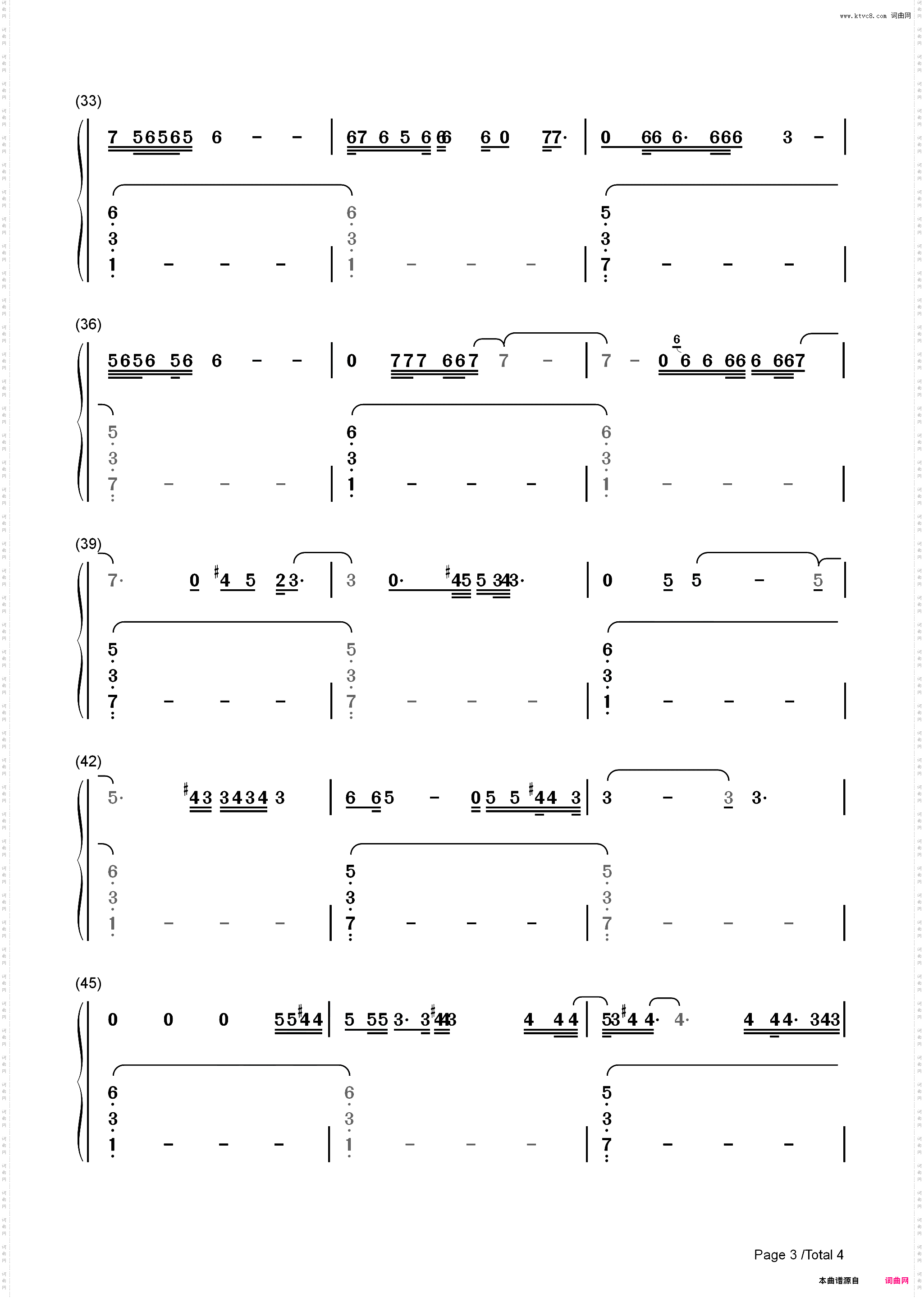 Not My Responsibility-Billie Eilish_简谱版