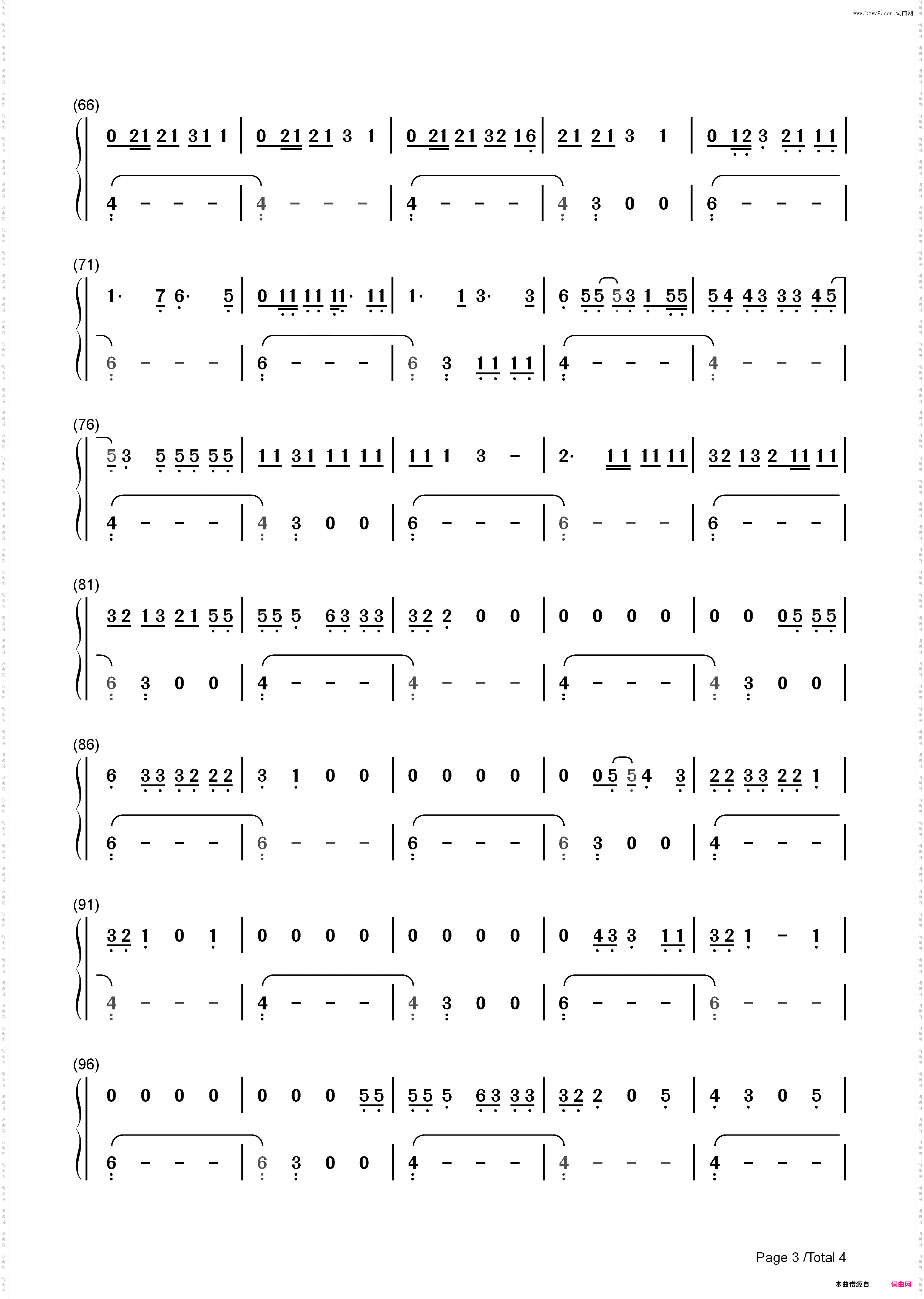 High Fashion-Roddy Ricch ft Mustard_简谱版