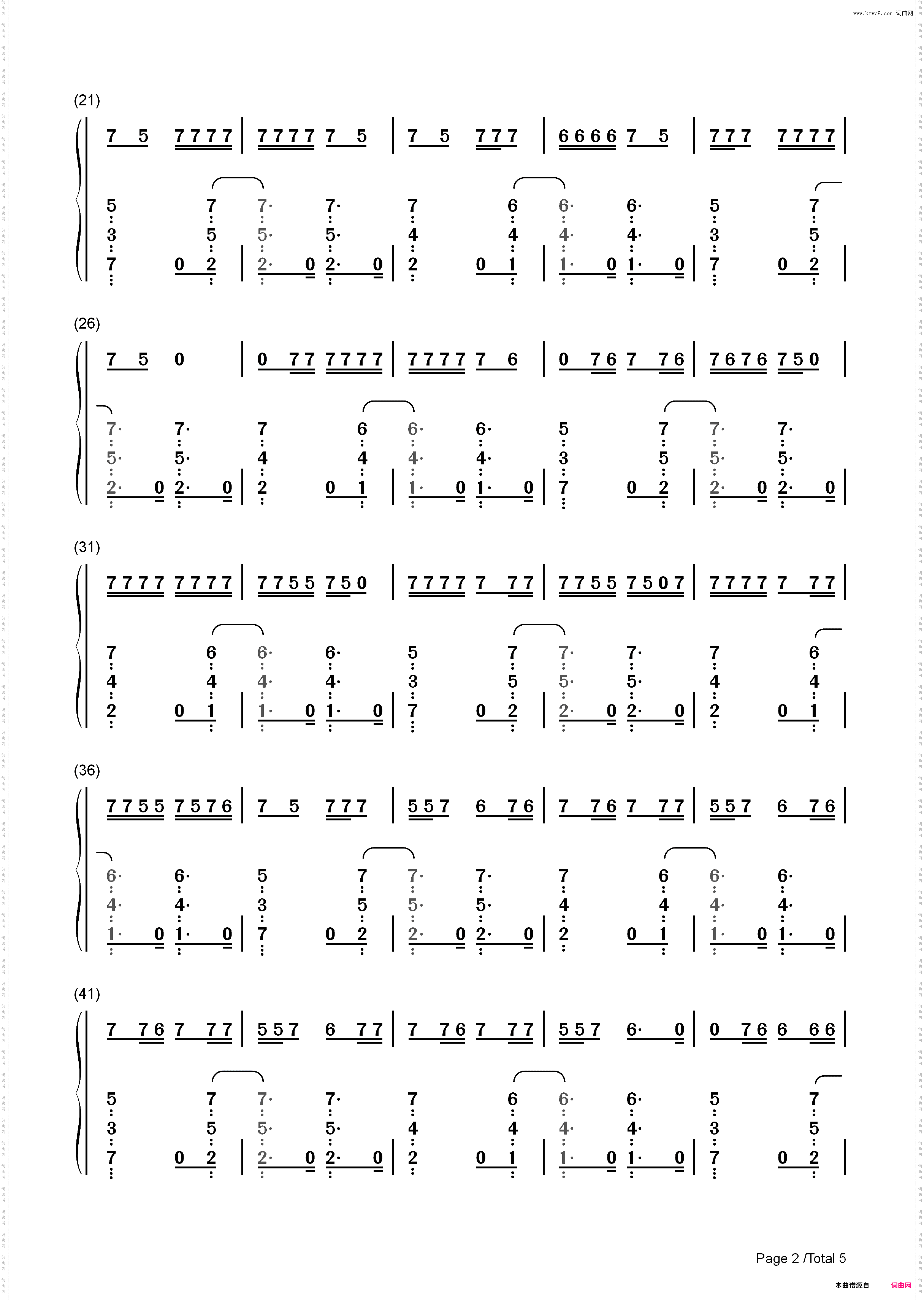 Noticed-Lil Mosey_简谱版