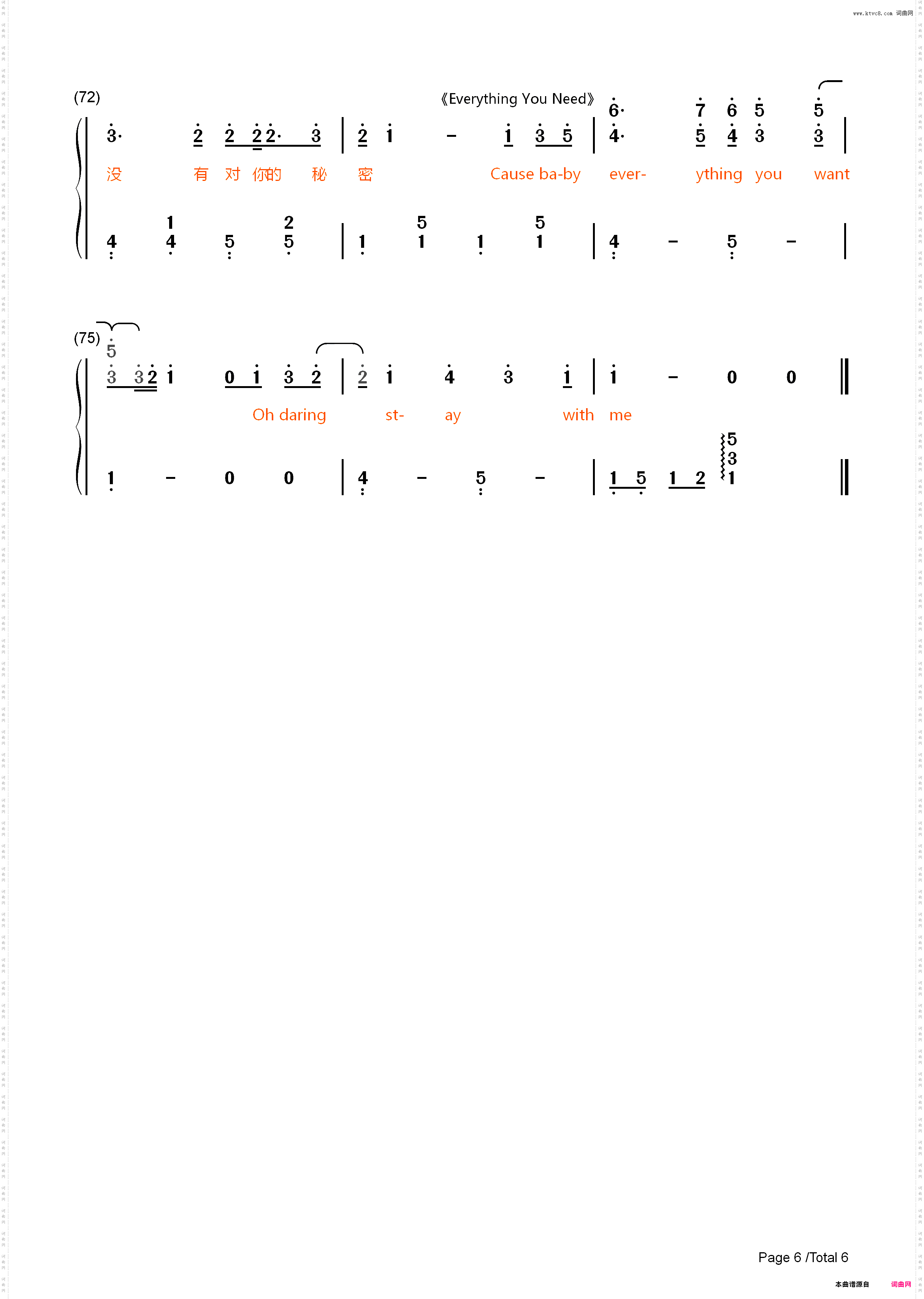 2019无敌大串烧-歌曲串烧_简谱版