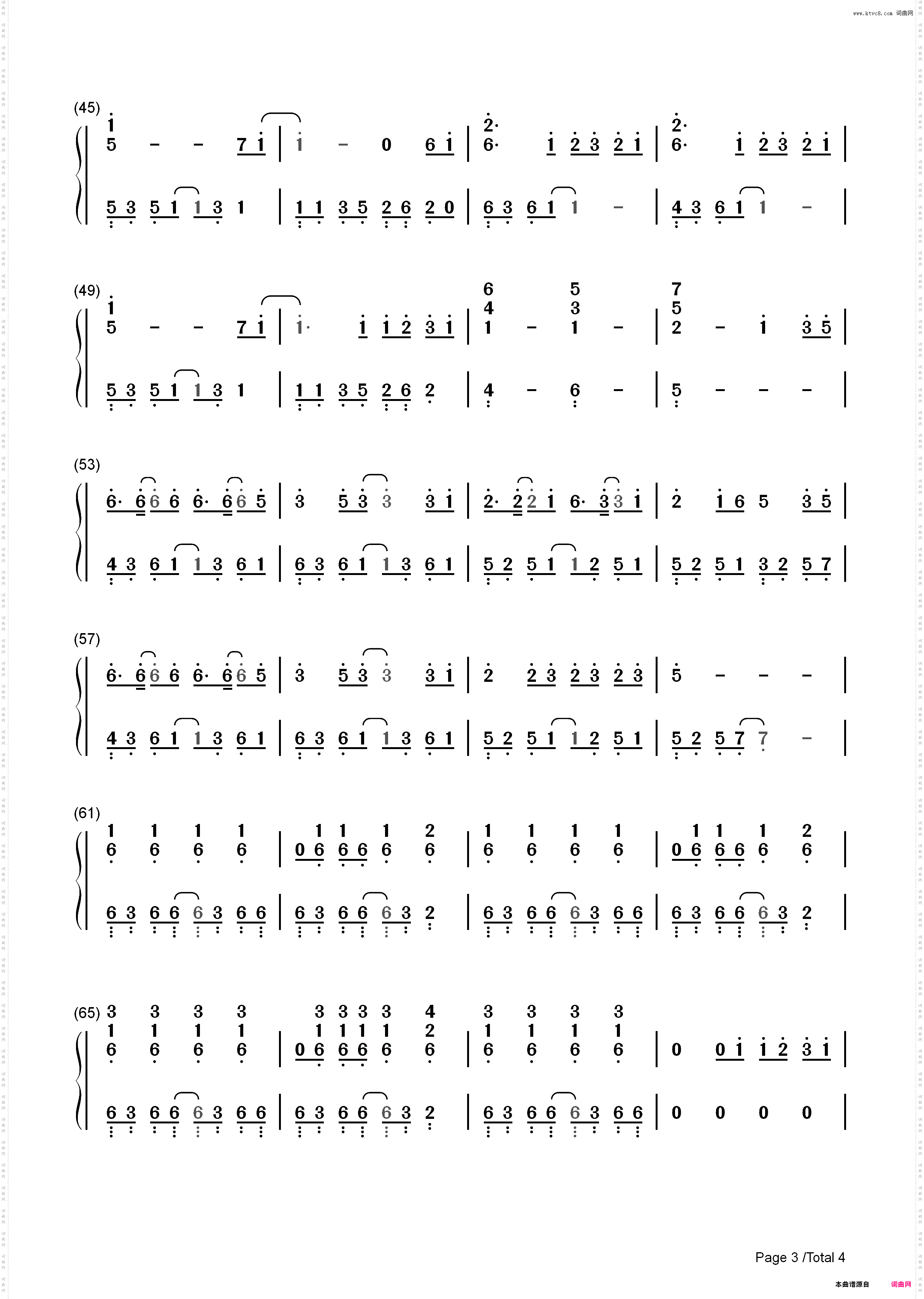 Dream It Possible-完美版_简谱版