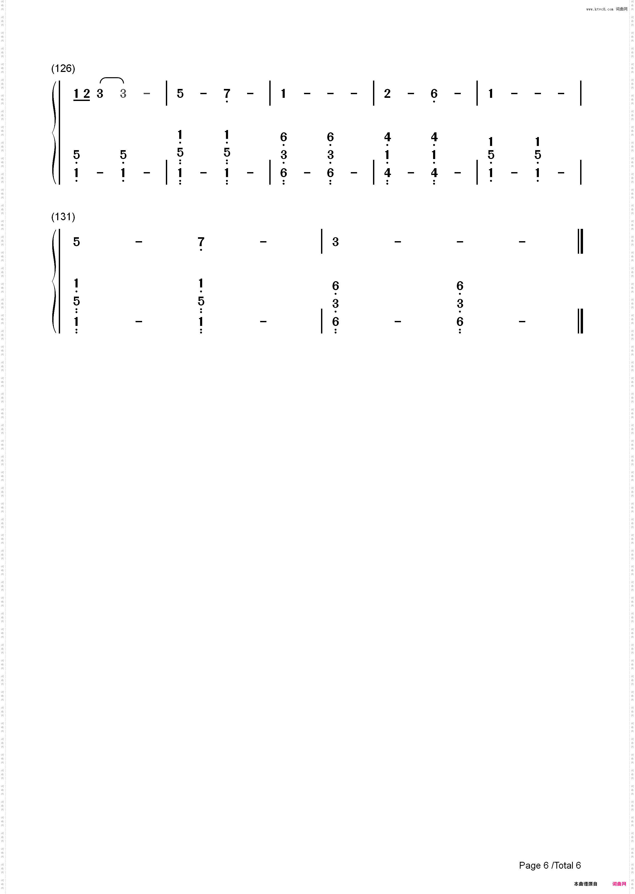 Never Worn White-Katy Perry_简谱版