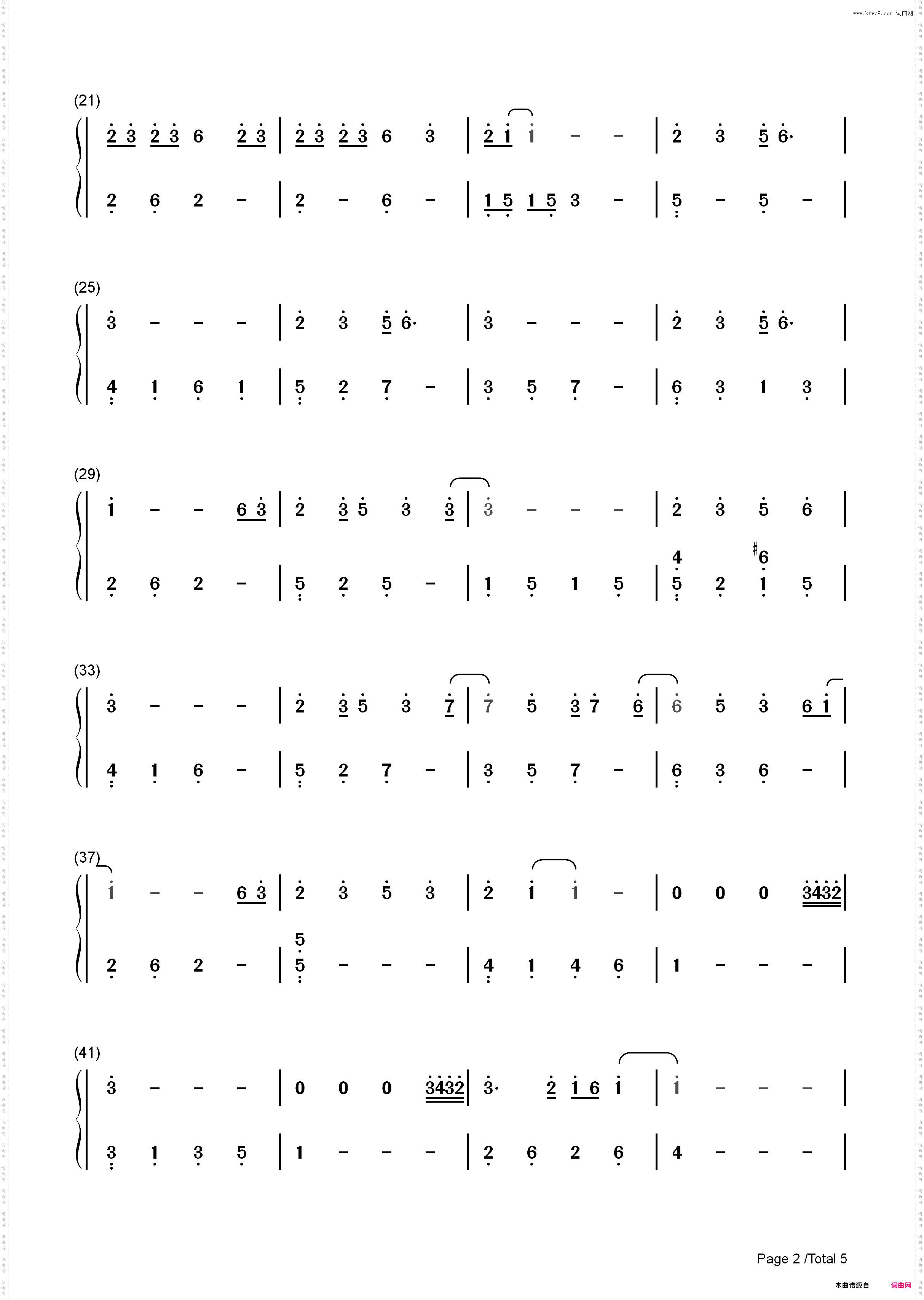 关键词-林俊杰_简谱版