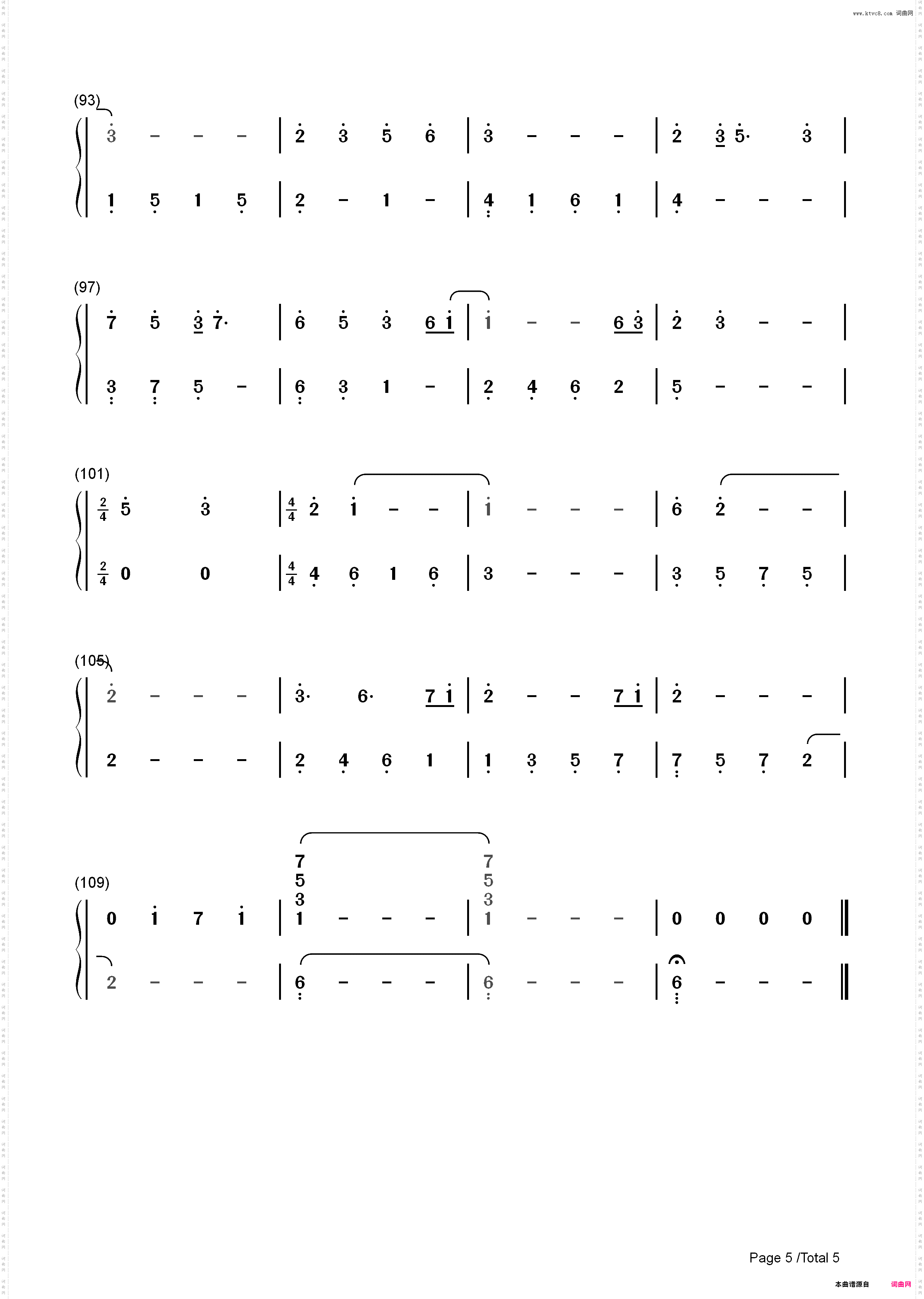 关键词-林俊杰_简谱版